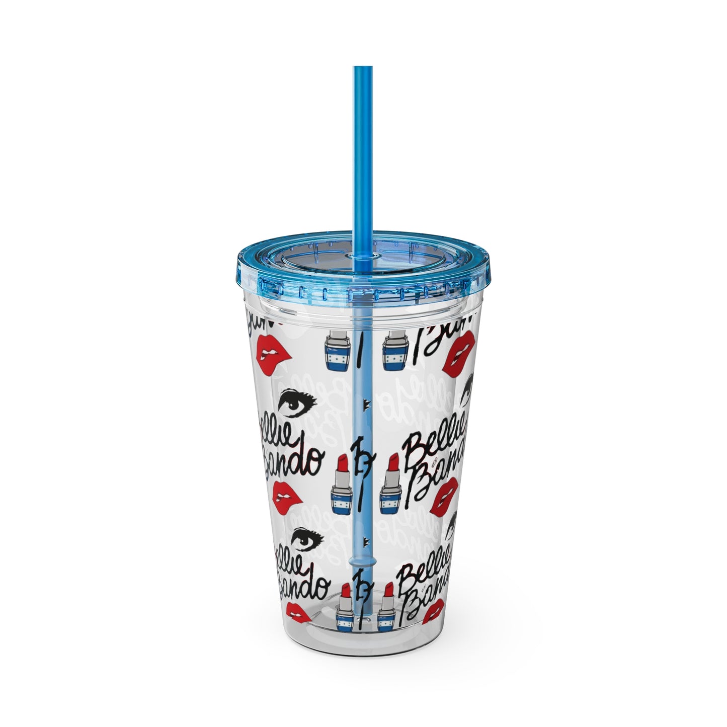 BELLIE BANDO Sunsplash Tumbler with Straw, 16oz