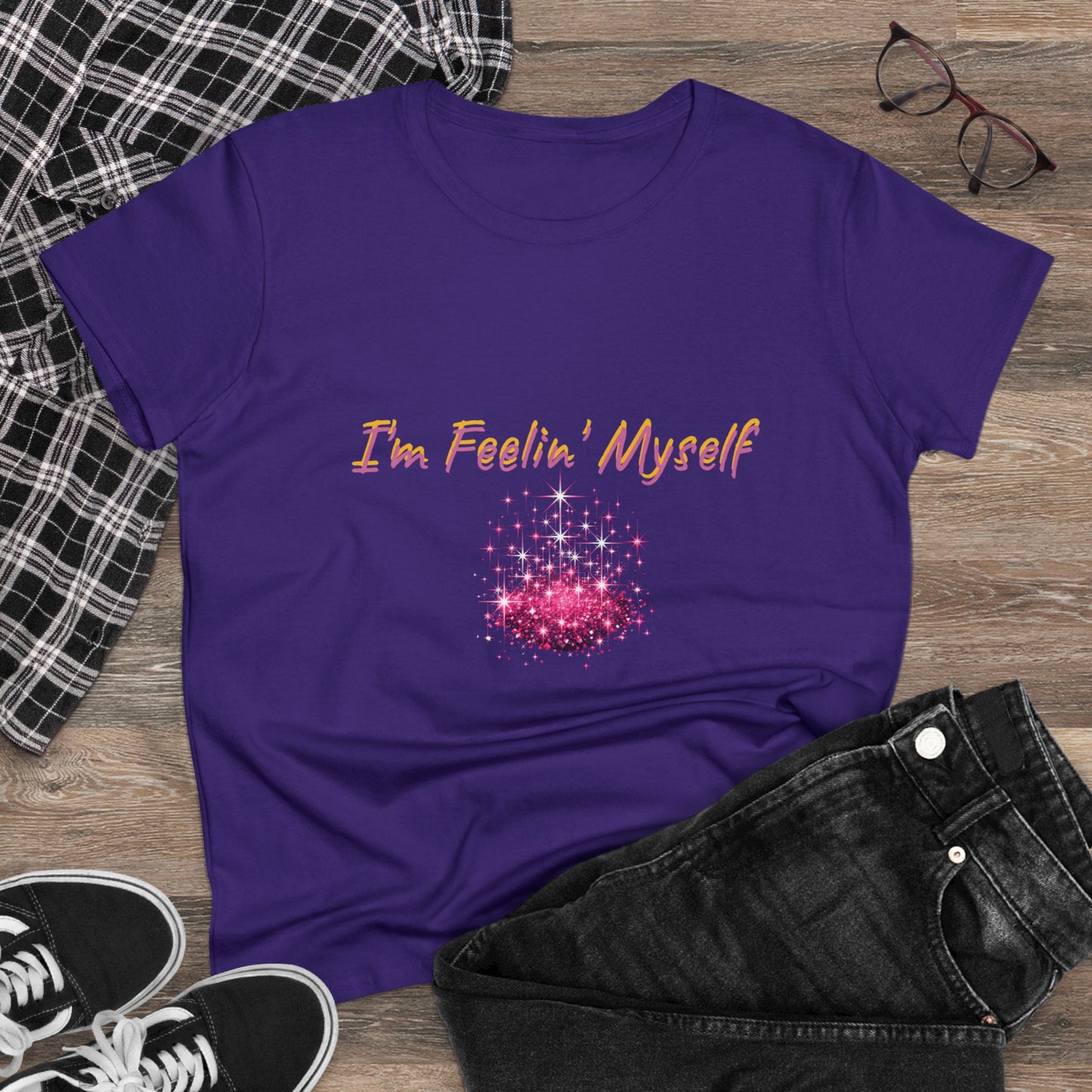 I'm Feelin' Myself Women's Midweight Cotton Tee