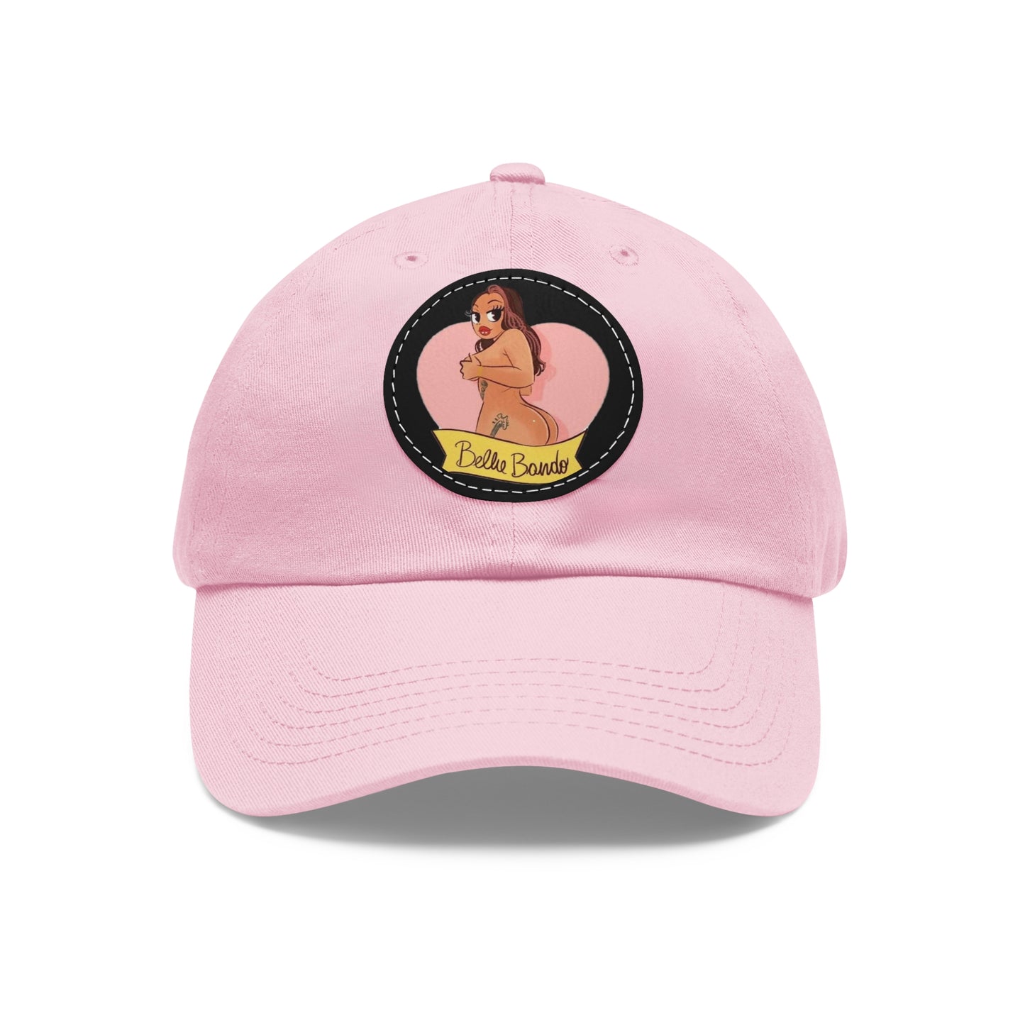 BELLIE BANDO LOGO Dad Hat with Leather Patch (Round)