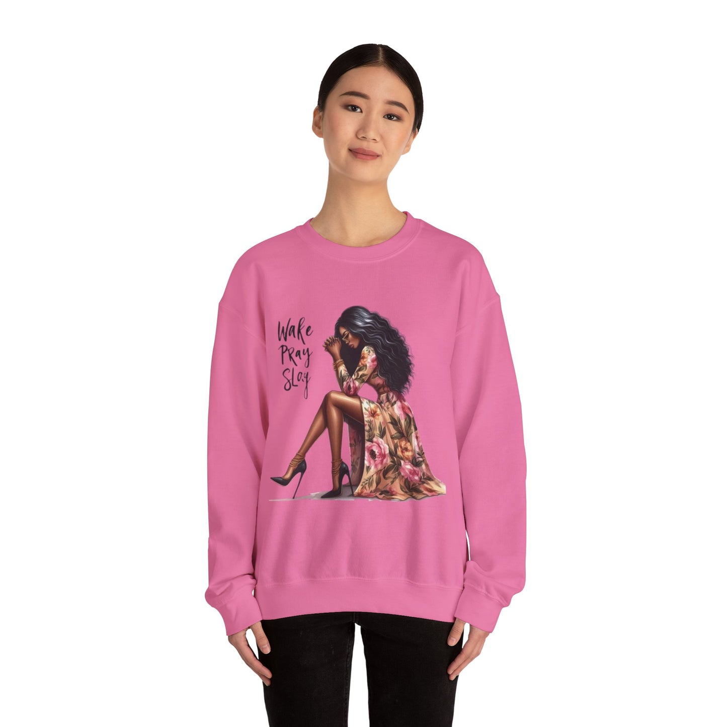 Work, Pray, Slay Unisex Heavy Blend™ Crewneck Sweatshirt