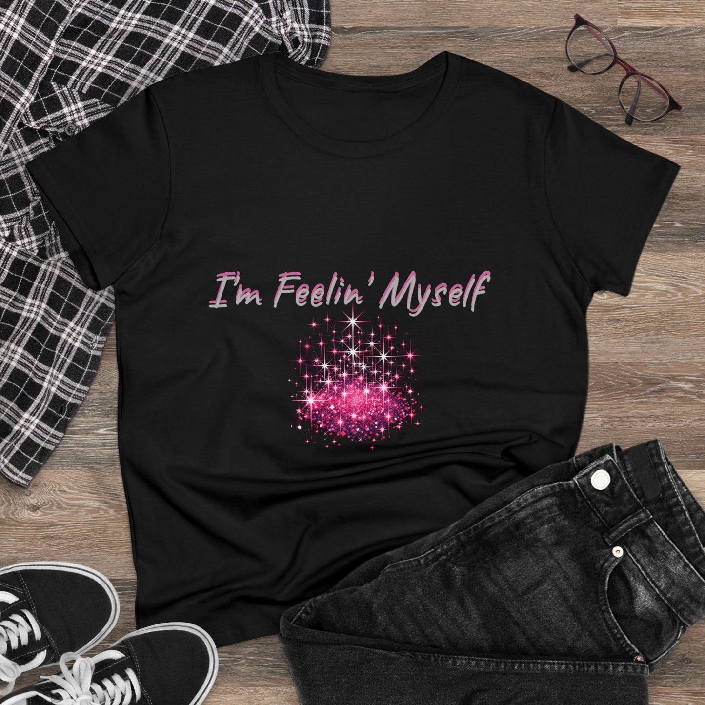 I'm Feelin' Myself Women's Midweight Cotton Tee