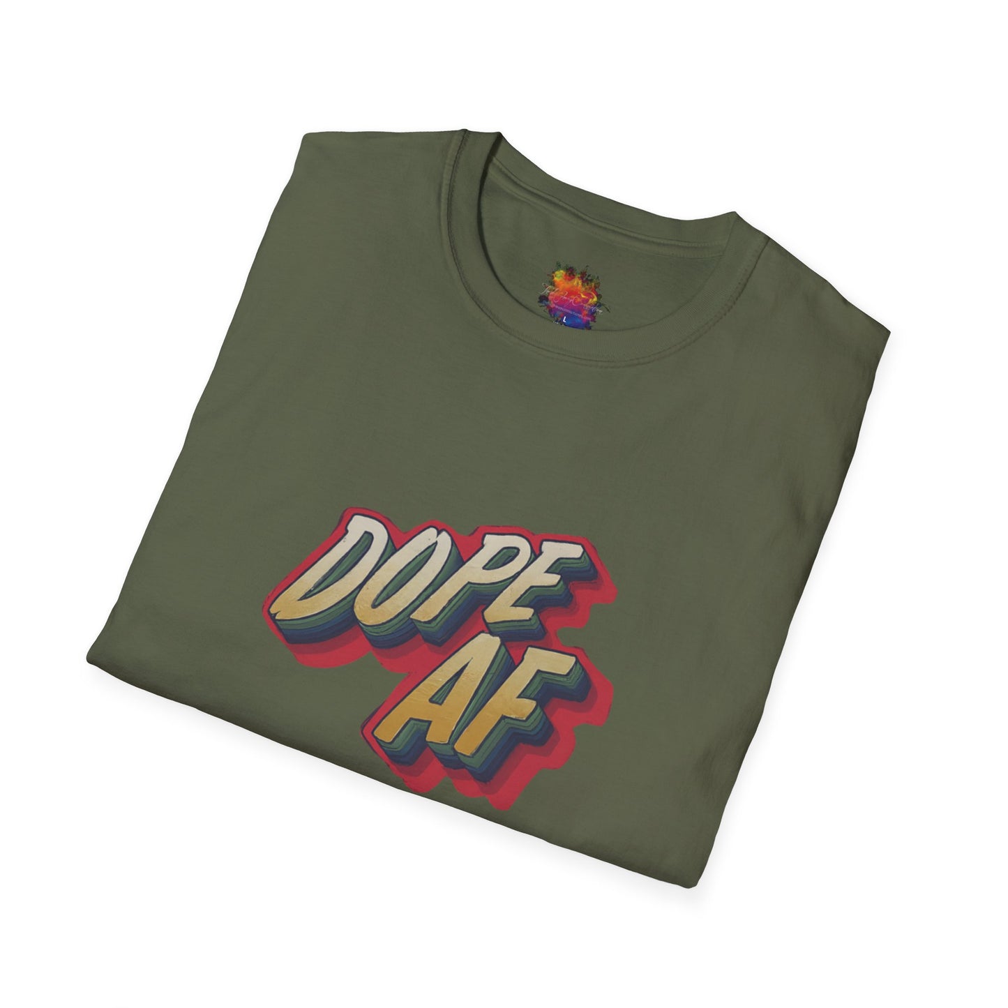 Dope AF Graphic Unisex Softstyle T-Shirt