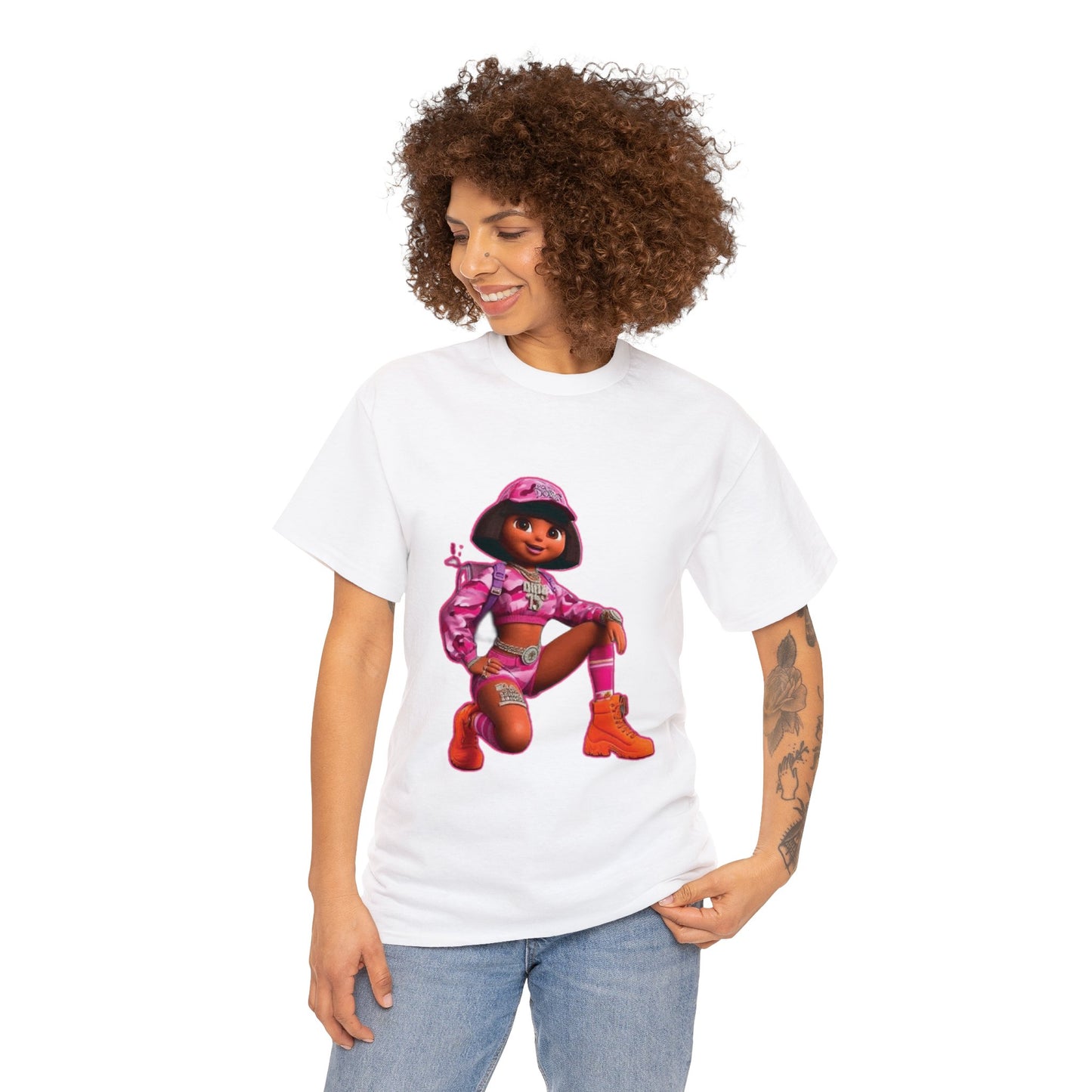 DORA MINAJ Unisex Heavy Cotton Tee