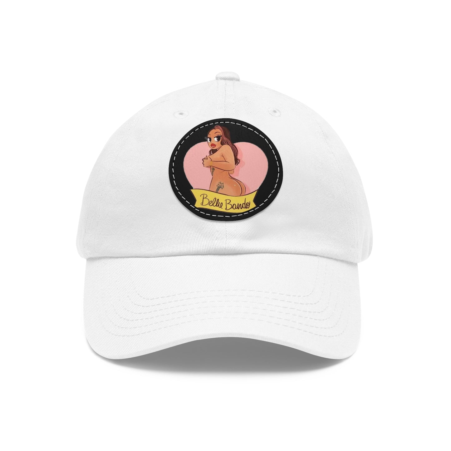 BELLIE BANDO LOGO Dad Hat with Leather Patch (Round)