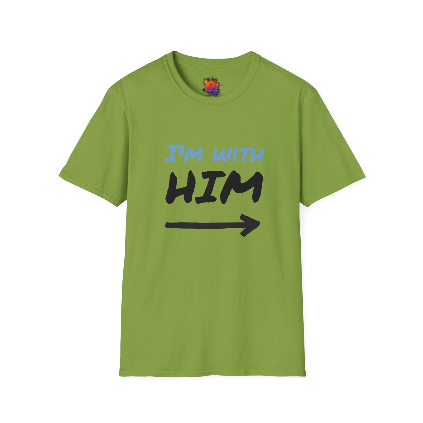 I'm With Him Unisex Softstyle T-Shirt