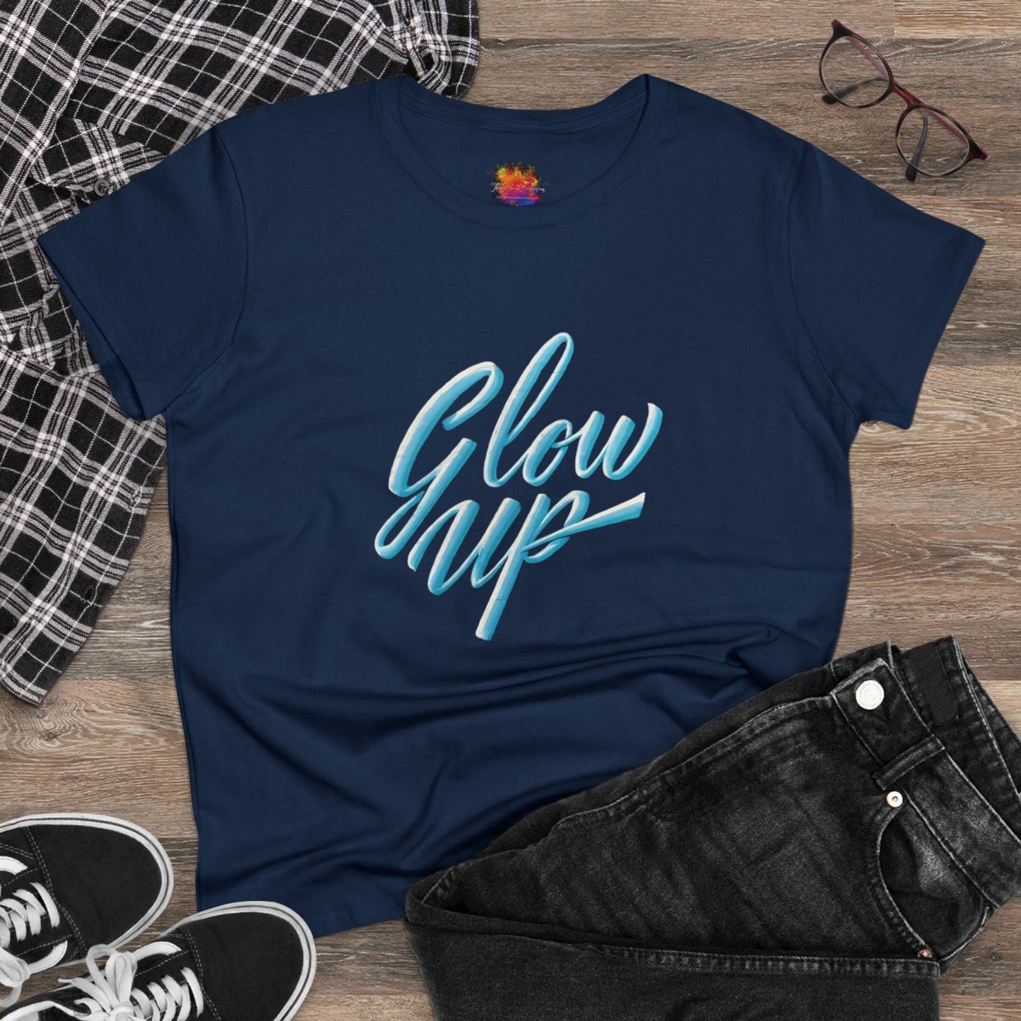 Glow Up Women's Midweight Cotton Tee