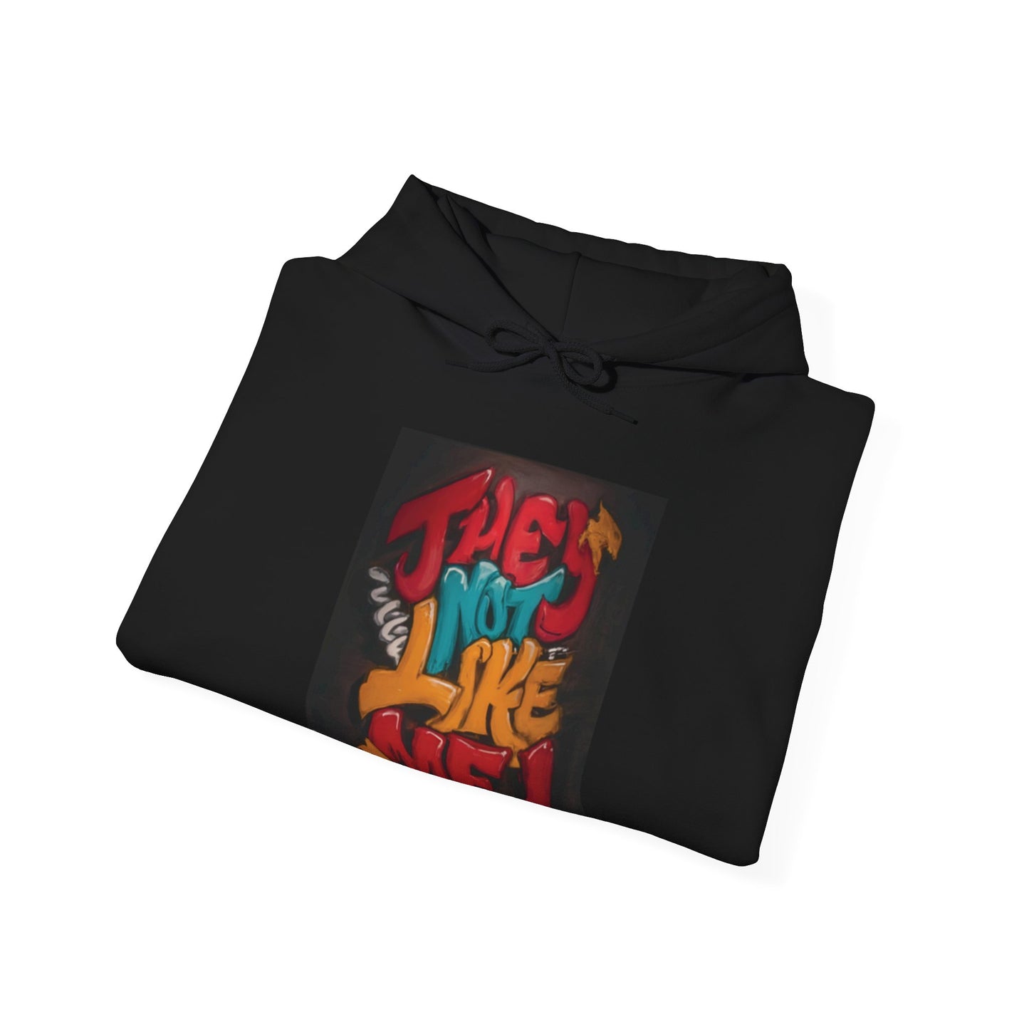 They Not Like Me! Graffiti Unisex Heavy Blend™ Hooded Sweatshirt