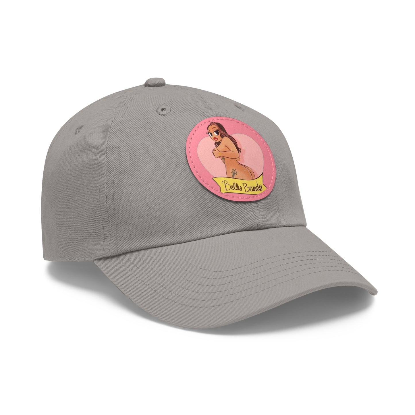 BELLIE BANDO LOGO Dad Hat with Leather Patch (Round)