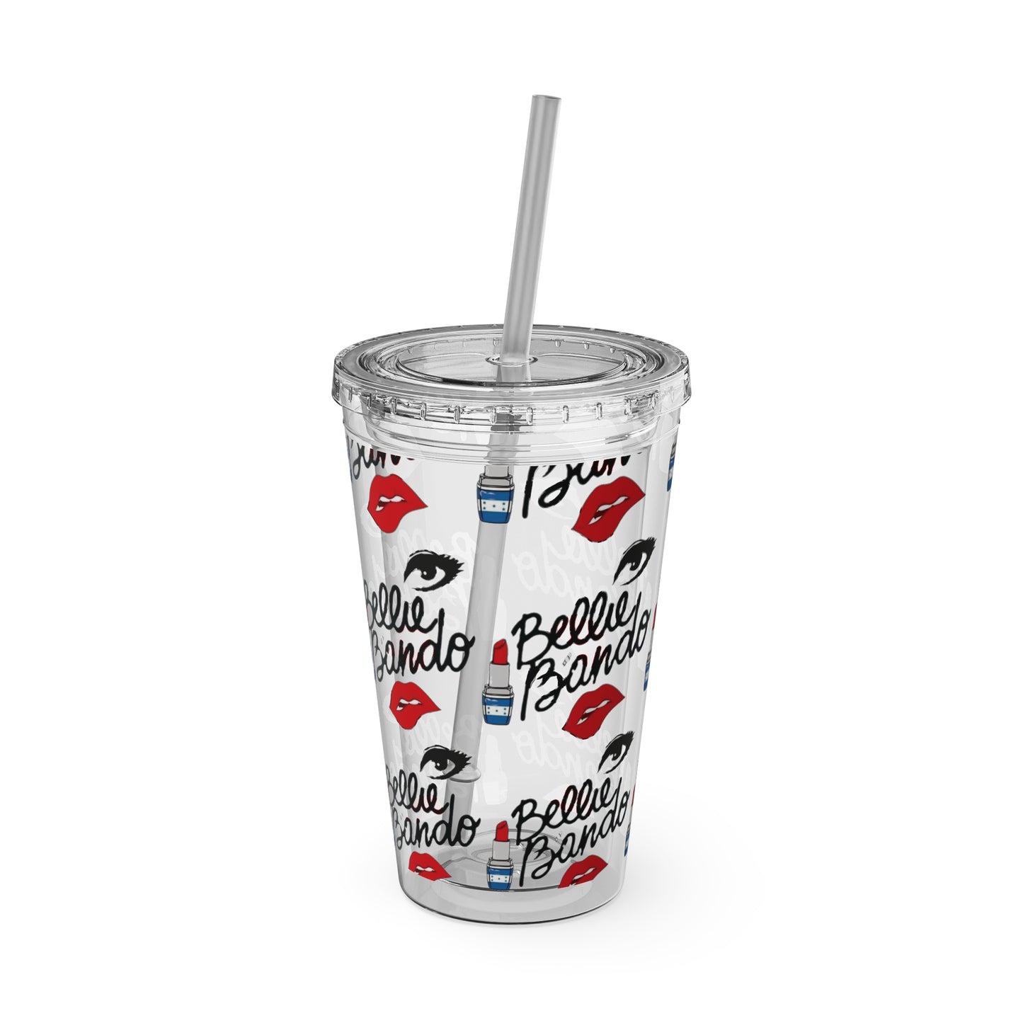 BELLIE BANDO Sunsplash Tumbler with Straw, 16oz