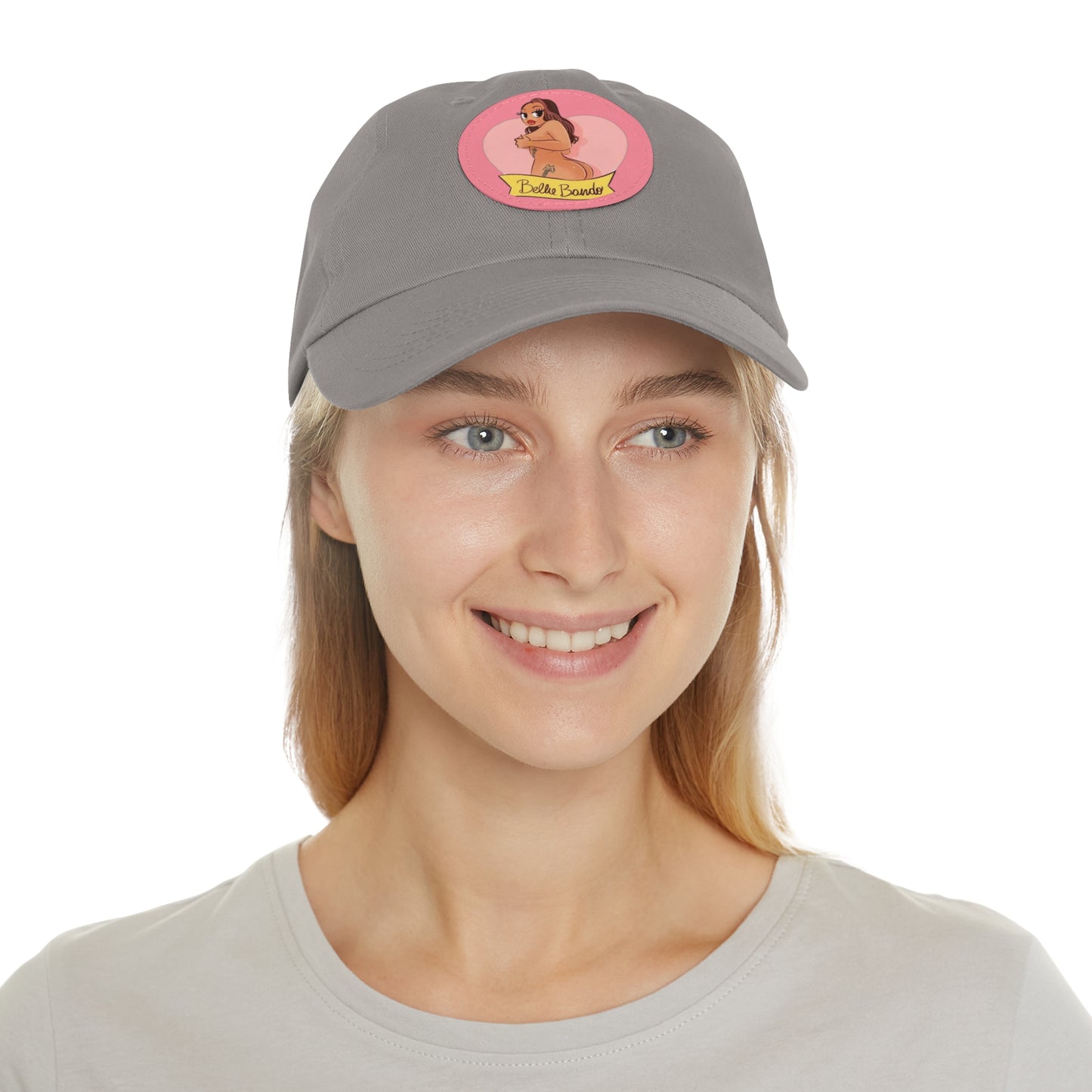 BELLIE BANDO LOGO Dad Hat with Leather Patch (Round)