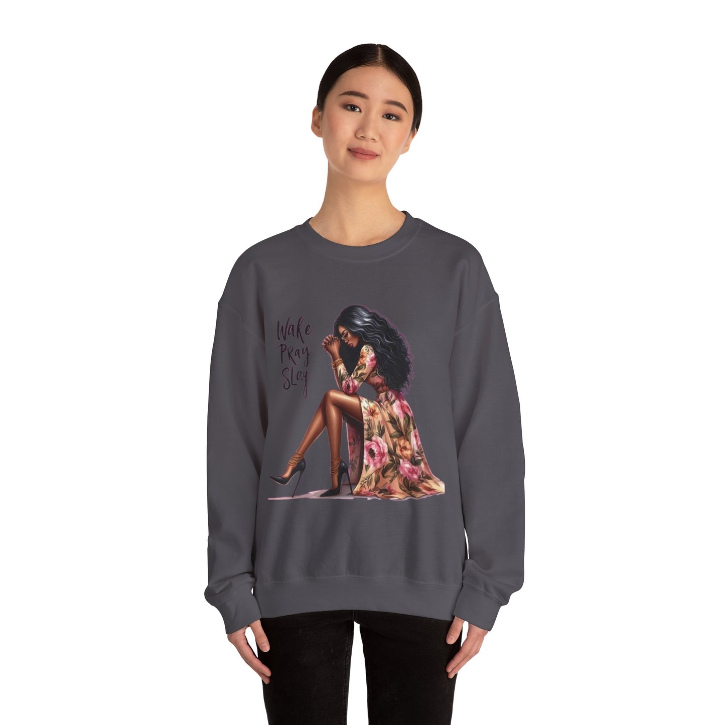 Work, Pray, Slay Unisex Heavy Blend™ Crewneck Sweatshirt