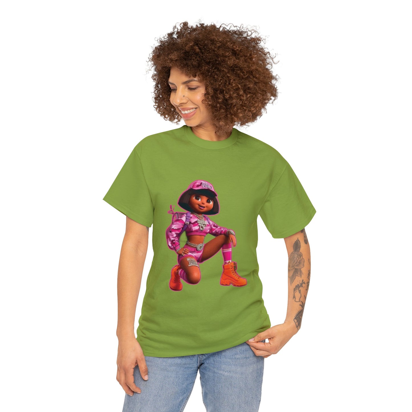 DORA MINAJ Unisex Heavy Cotton Tee