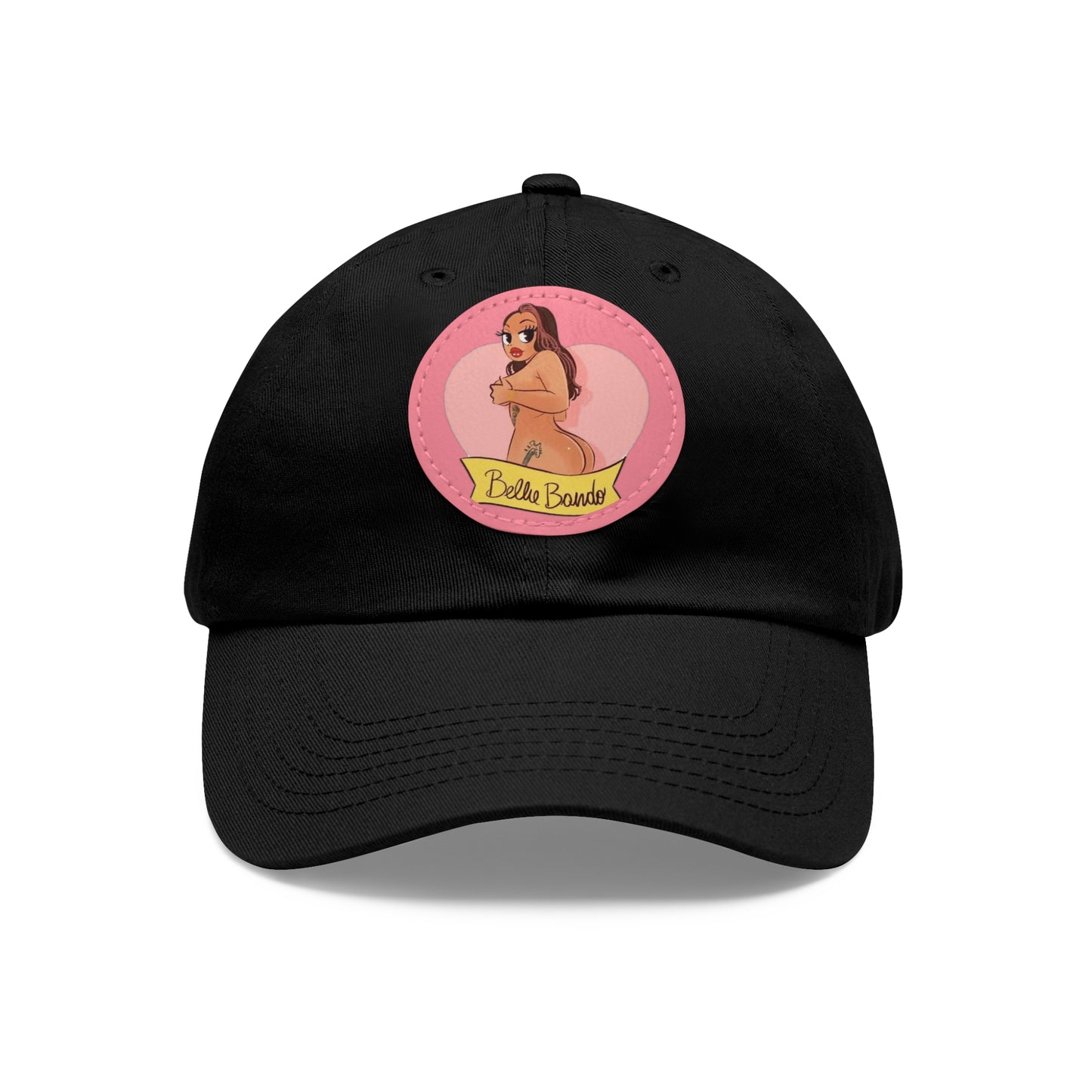 BELLIE BANDO LOGO Dad Hat with Leather Patch (Round)