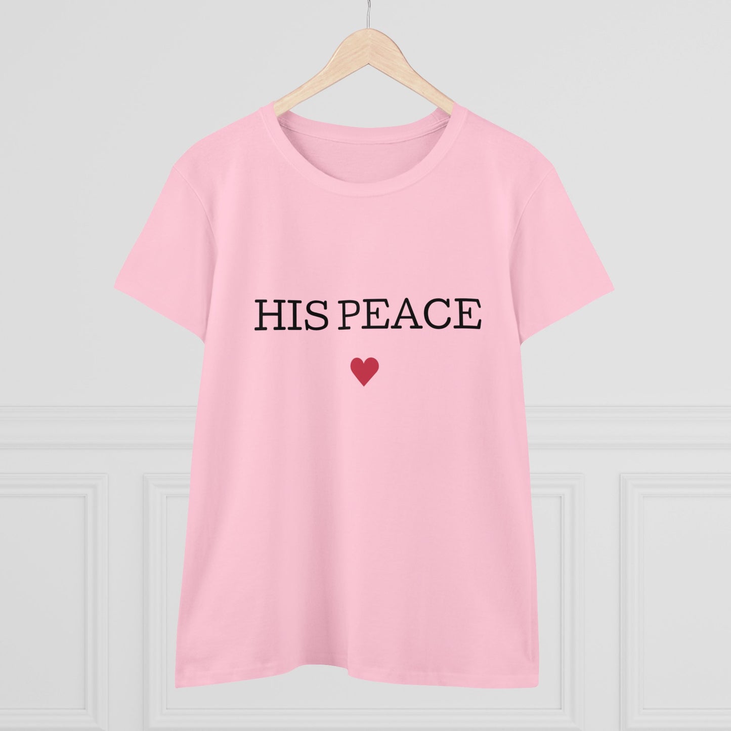 HIS PEACE Women's Midweight Cotton Tee