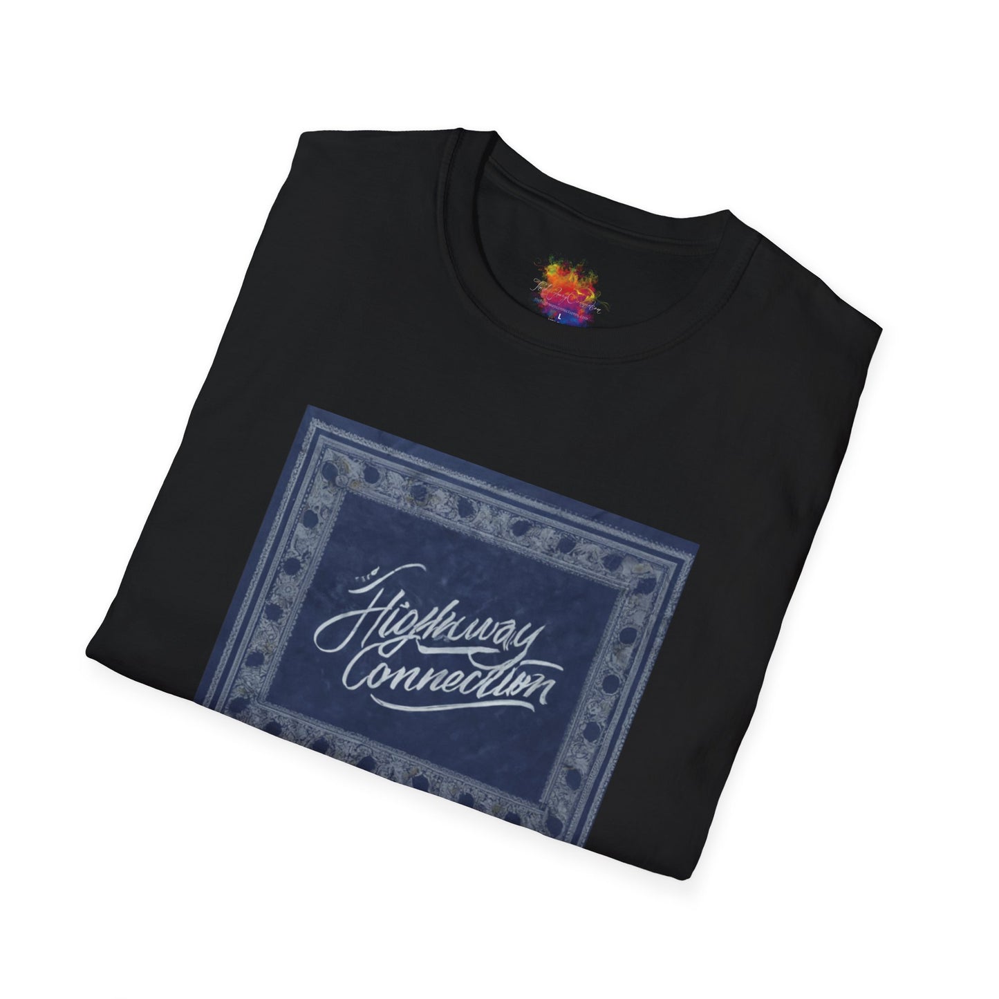 TheHighwayConnection Bandana Blue Unisex Softstyle T-Shirt