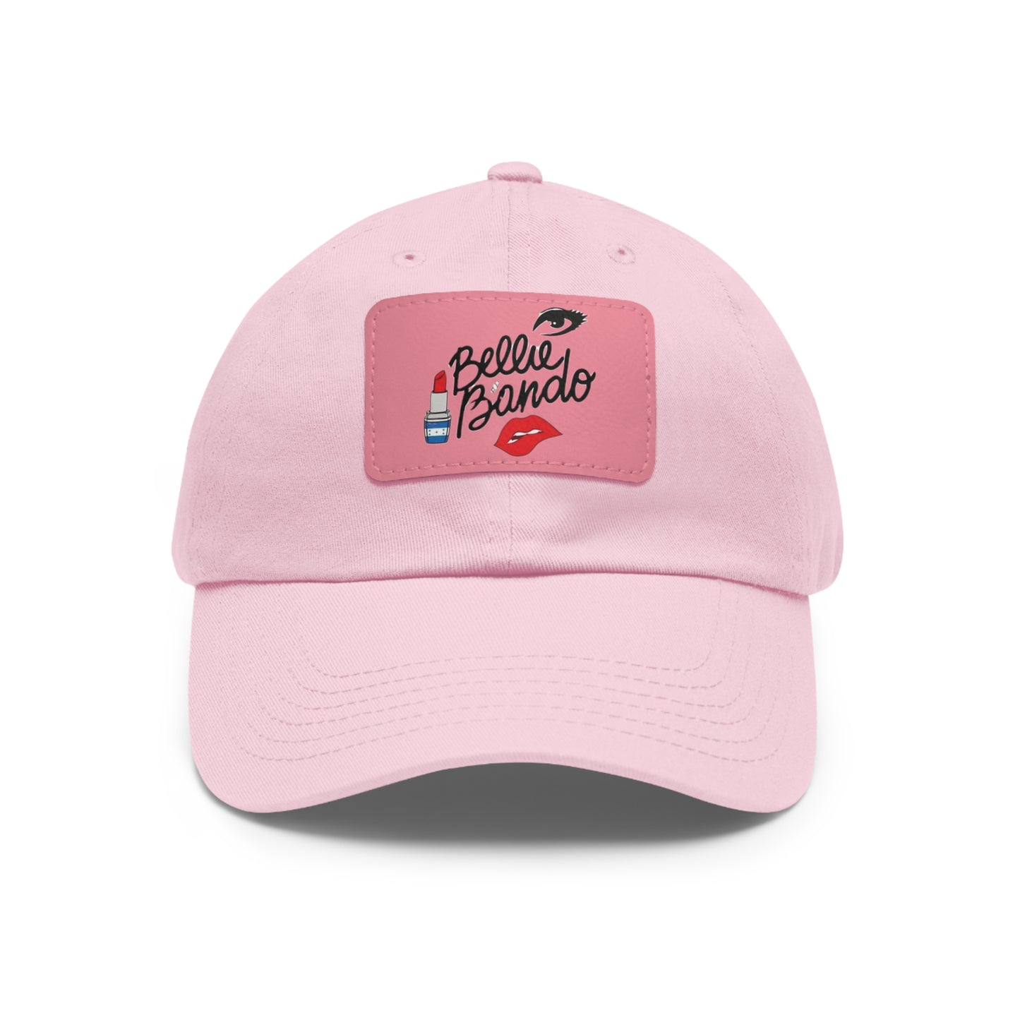 THE BELLIE BANDO Dad Hat with Leather Patch (Rectangle)