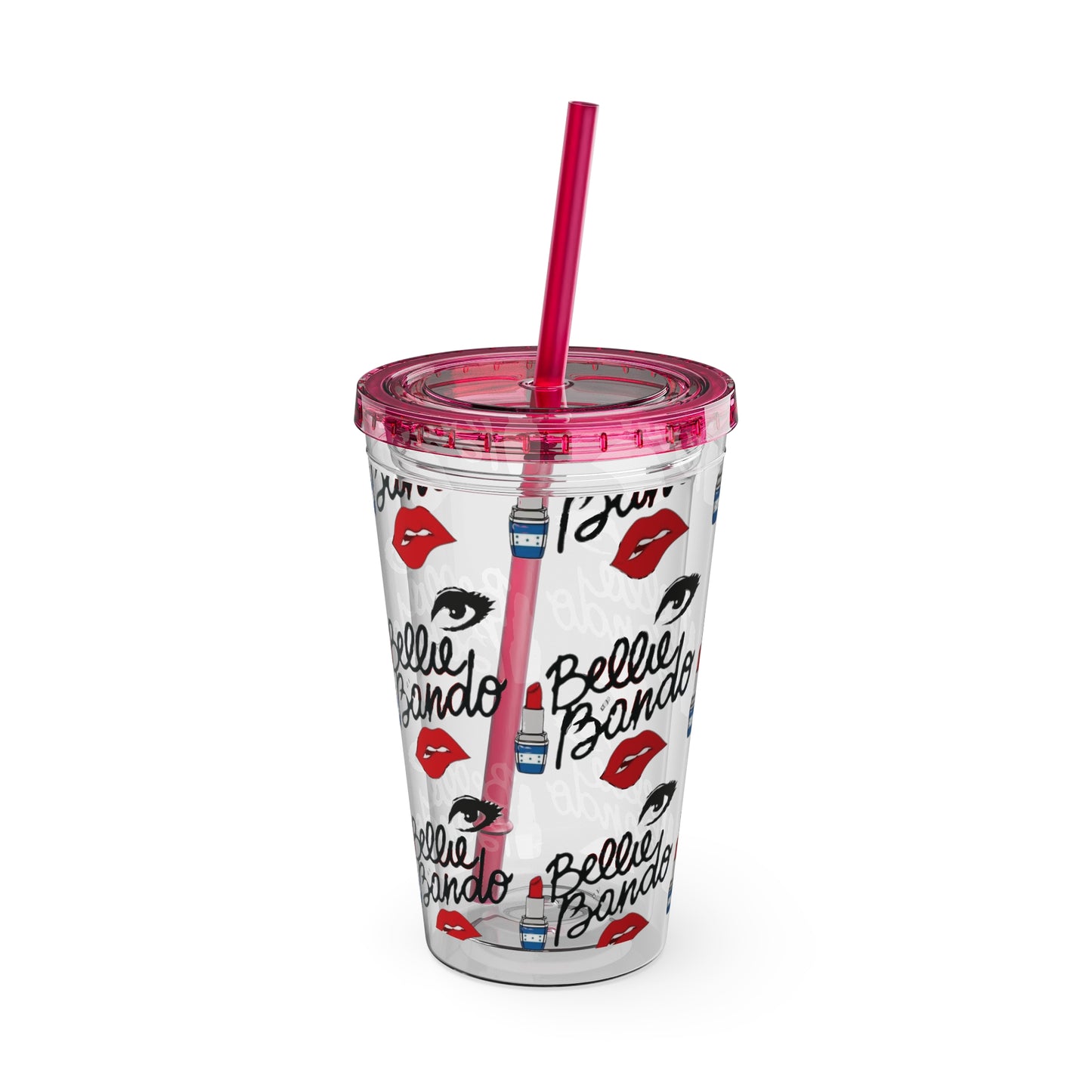 BELLIE BANDO Sunsplash Tumbler with Straw, 16oz