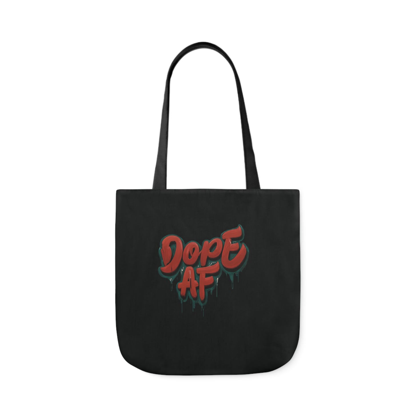 DOPE AF Canvas Tote Bag, 2-Color Straps