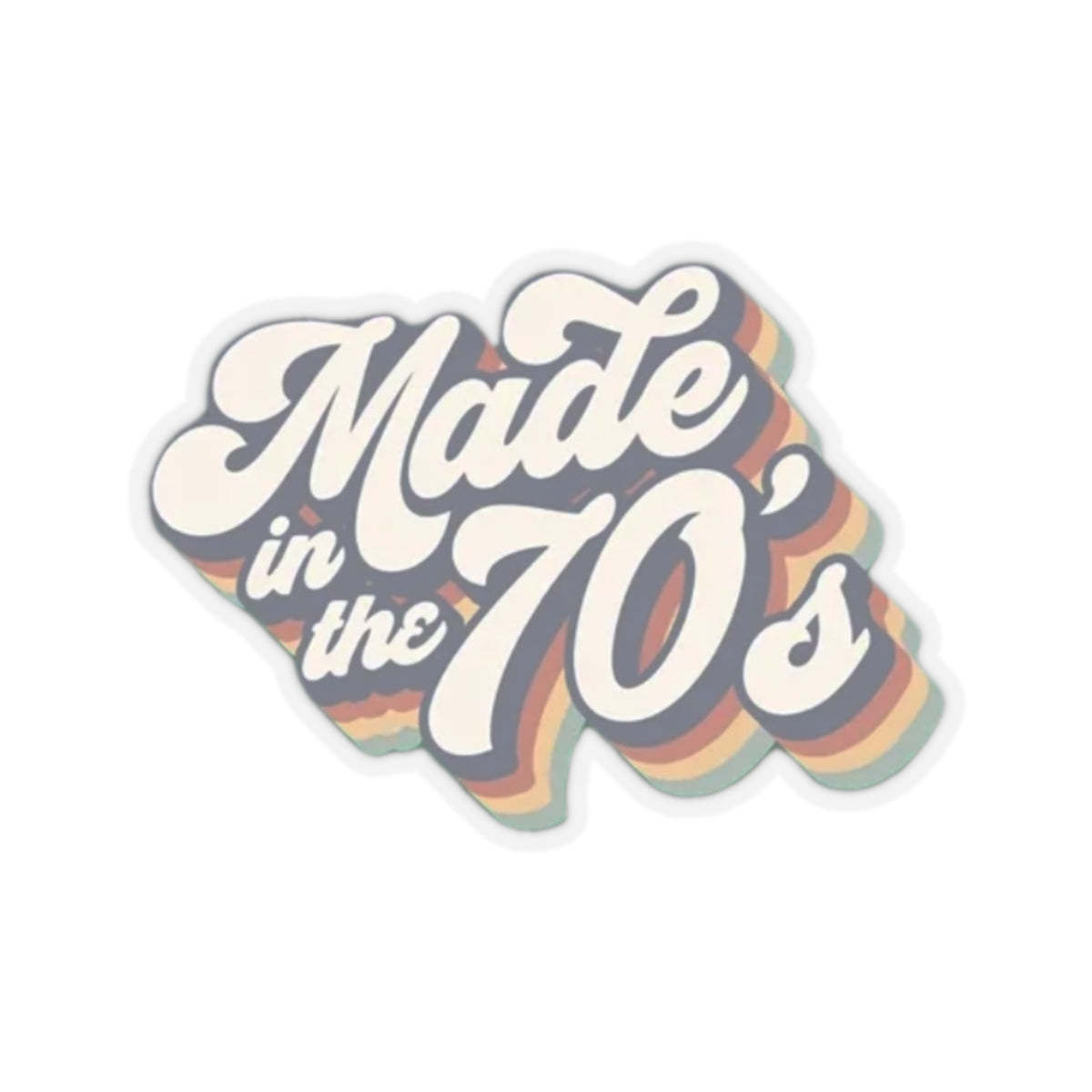 Made in the 70's Kiss-Cut Stickers