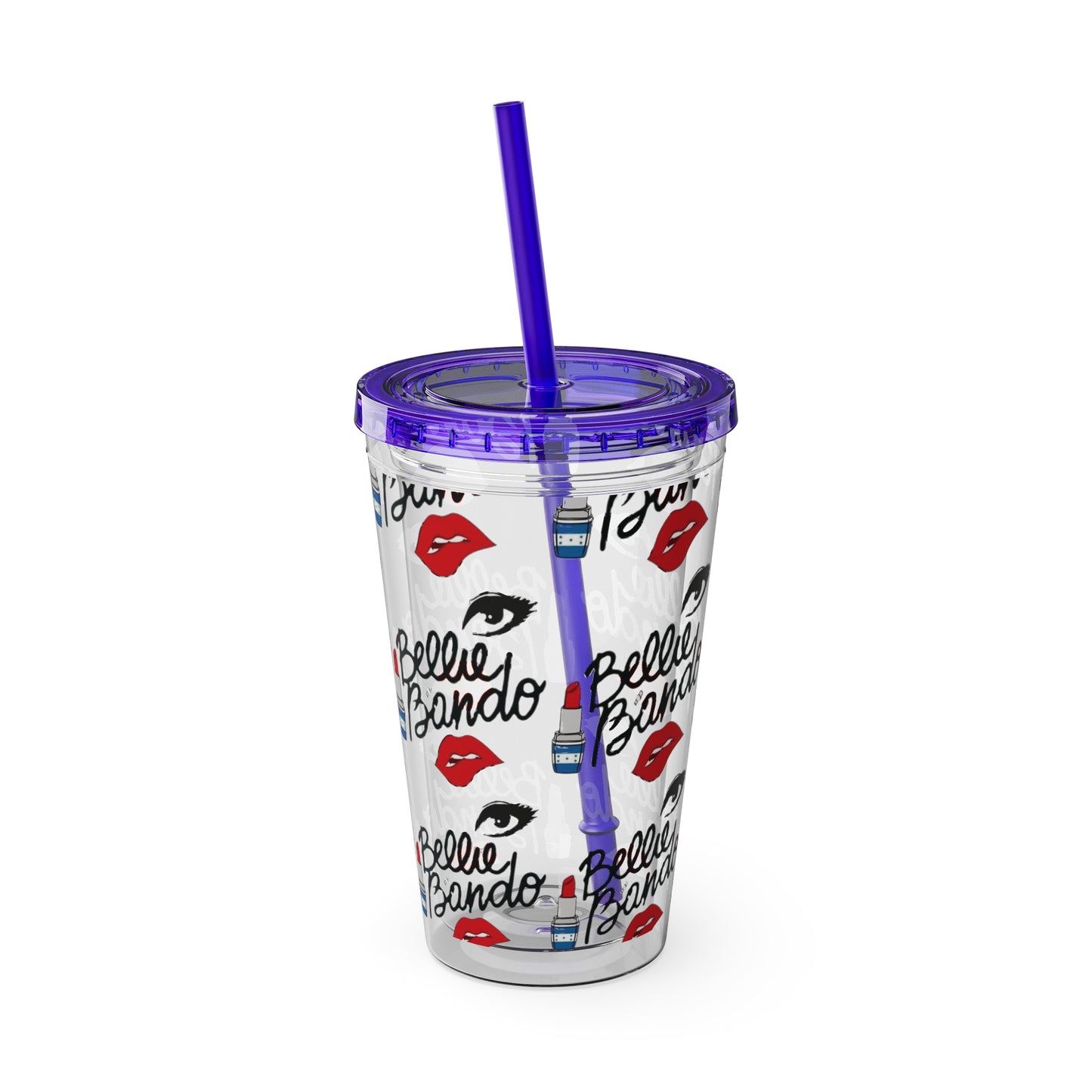 BELLIE BANDO Sunsplash Tumbler with Straw, 16oz