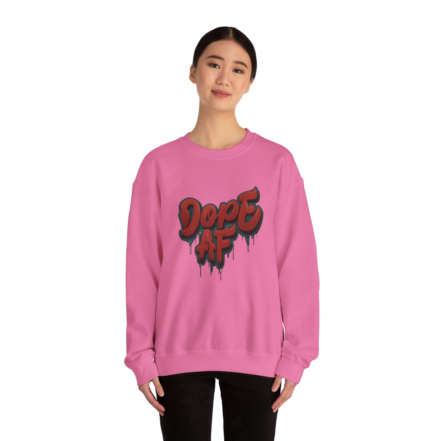 DOPE AF Unisex Heavy Blend™ Crewneck Sweatshirt