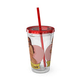 BELLIE BANDO Sexy Sunsplash Tumbler with Straw, 16oz