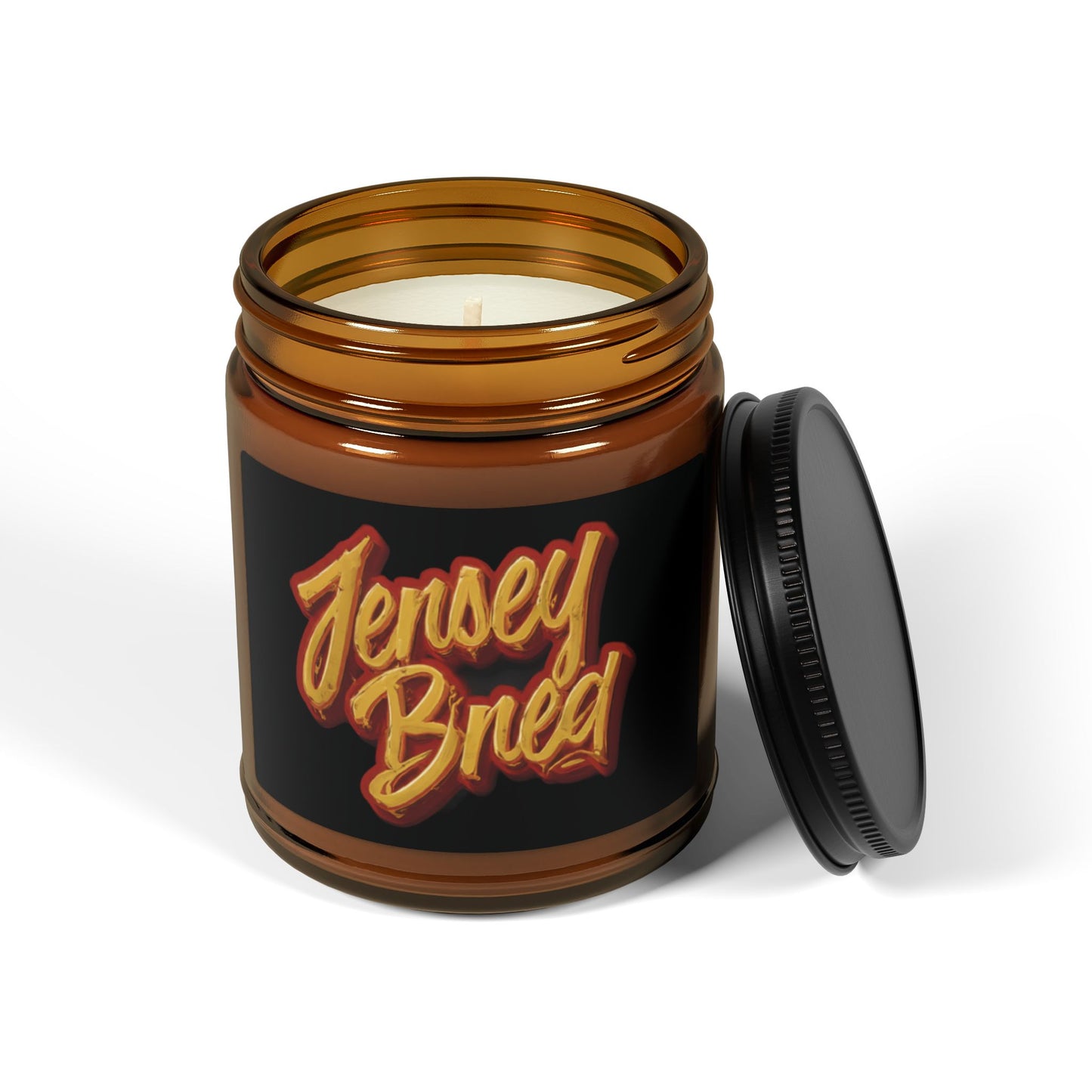 Jersey Bred Scented Soy Candle (Multi-Size, Amber Jar)