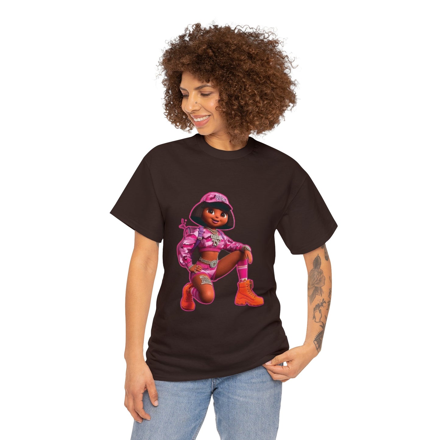 DORA MINAJ Unisex Heavy Cotton Tee