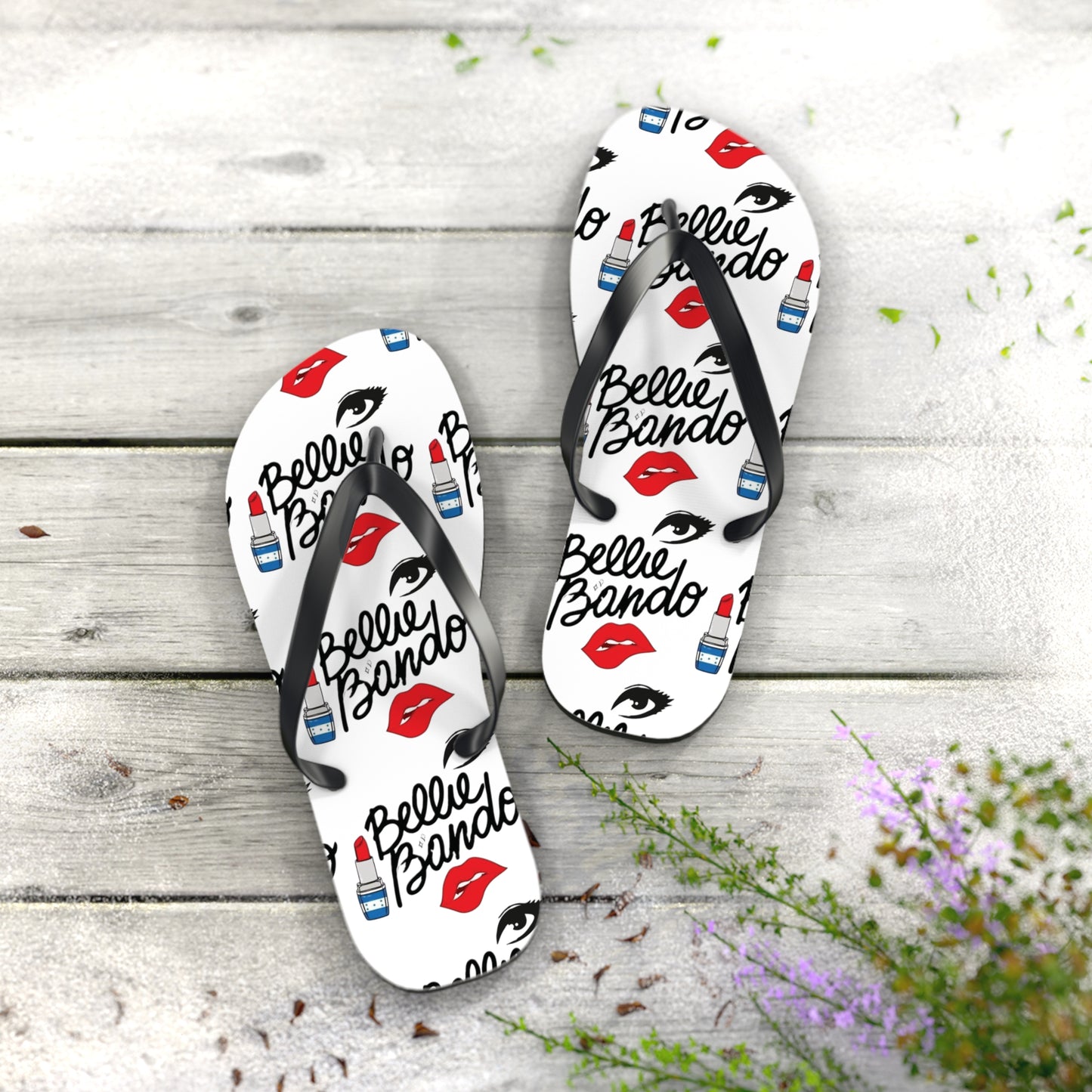 BELLIE BANDO LOGO Flip Flops