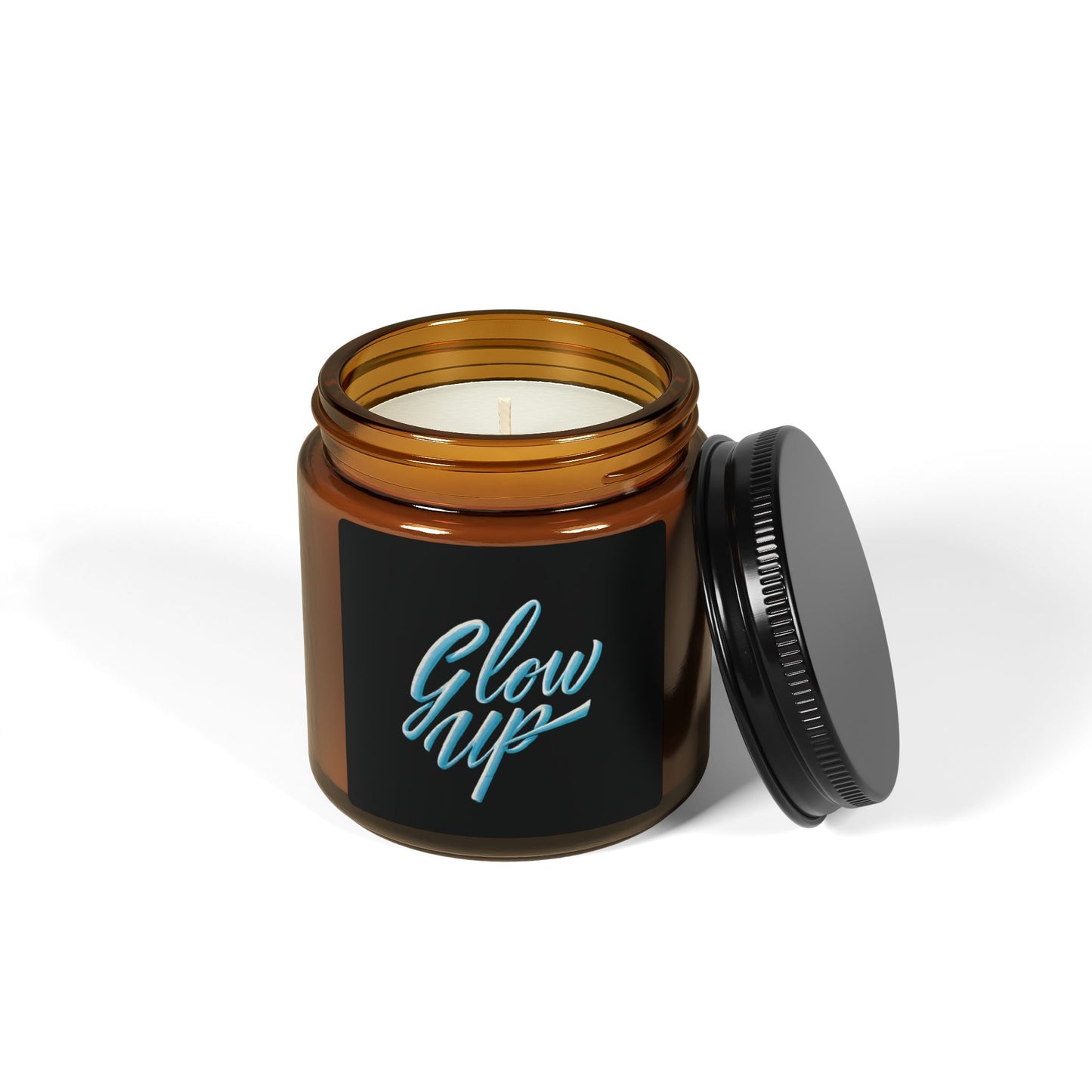 GLOW UP Scented Soy Candle (Multi-Size, Amber Jar)