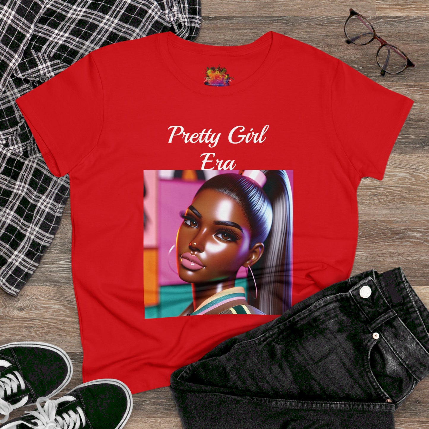 Pretty Girl Era Women's Midweight Cotton Tee