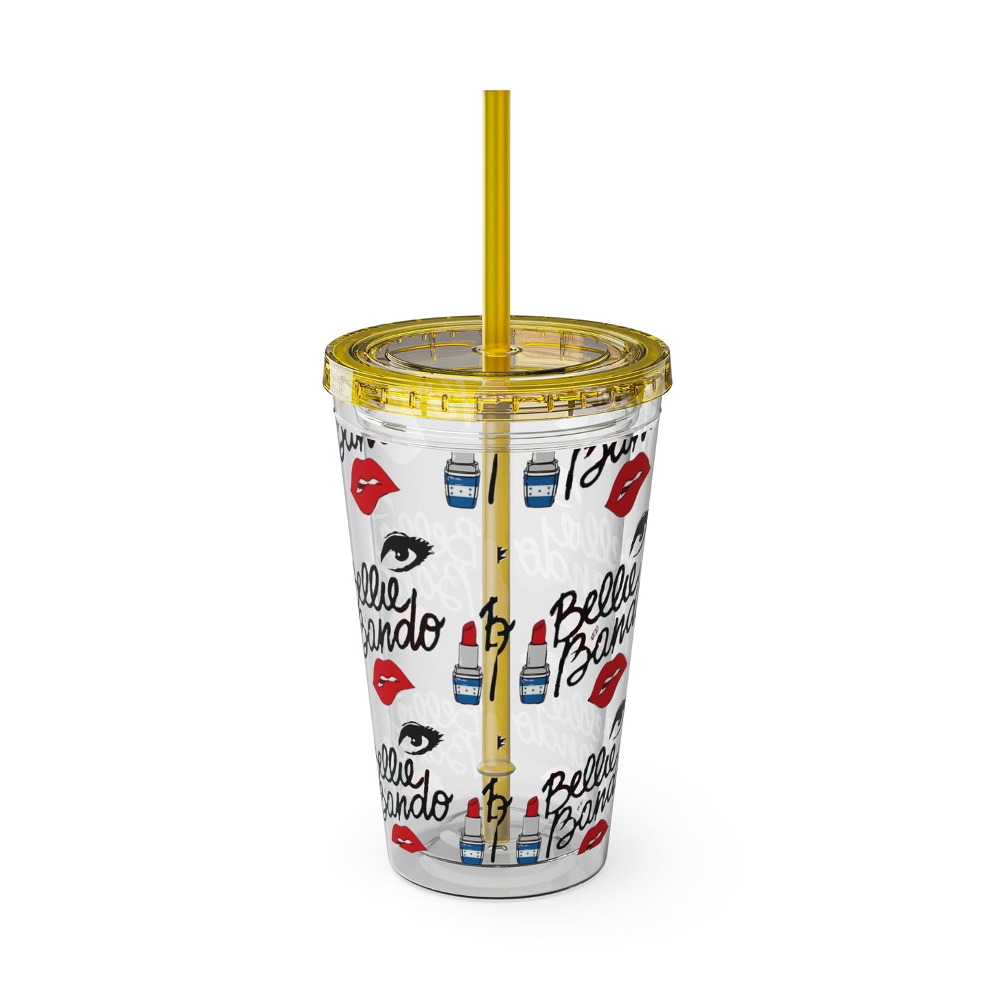 BELLIE BANDO Sunsplash Tumbler with Straw, 16oz