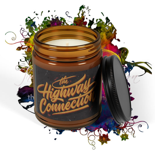 The Highway Connection Scented Soy Candle (Multi-Size, Amber Jar)