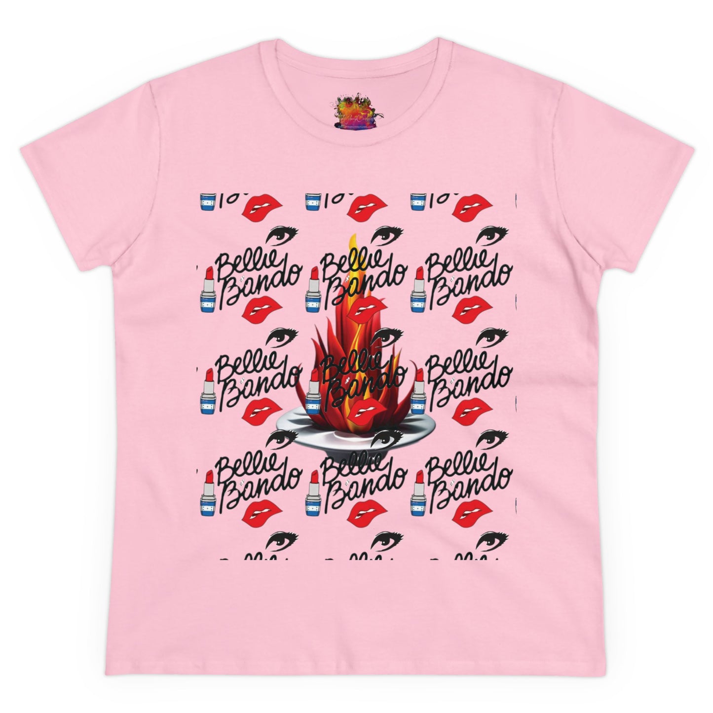 BELLIE BANDO FLAMING Women's Midweight Cotton Tee