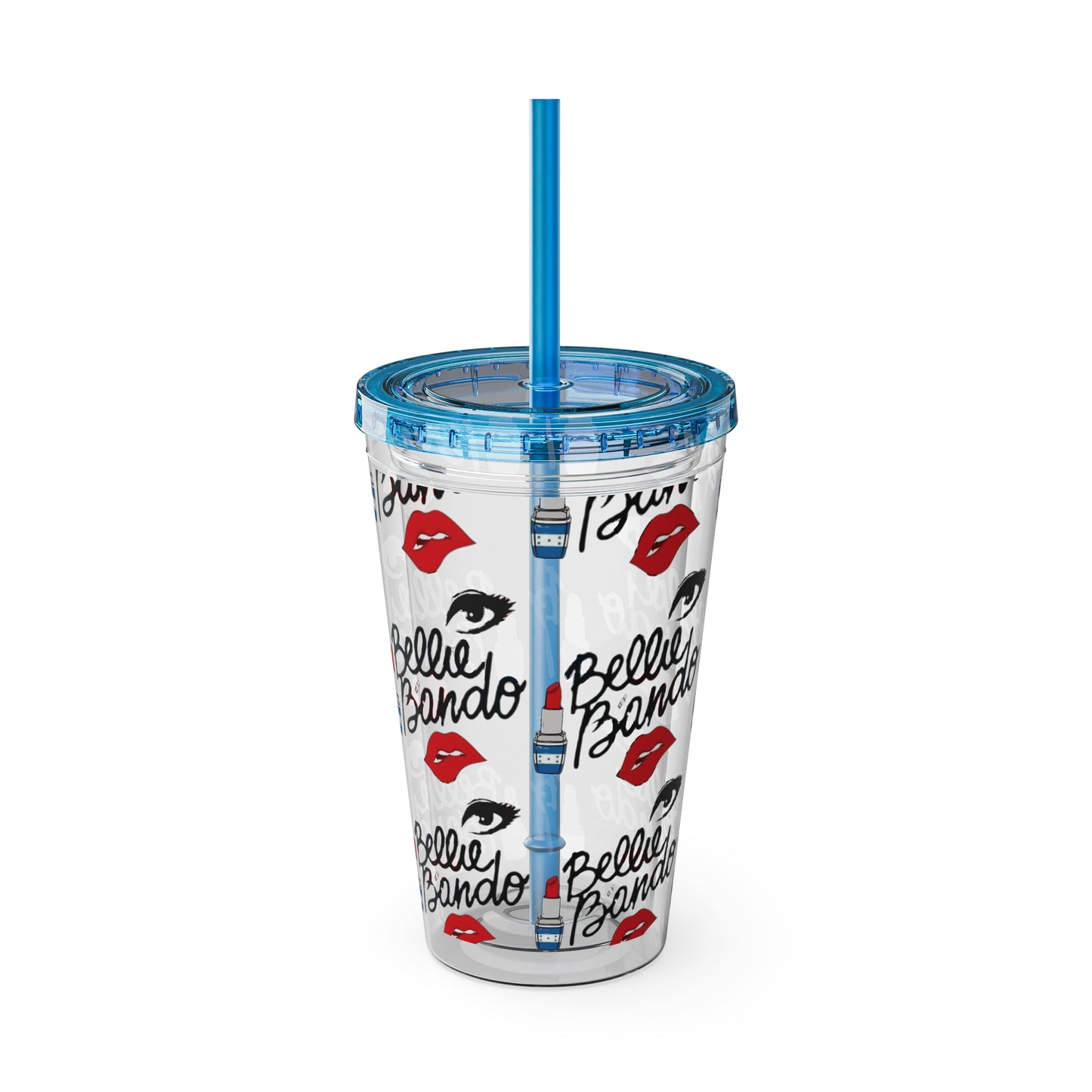 BELLIE BANDO Sunsplash Tumbler with Straw, 16oz