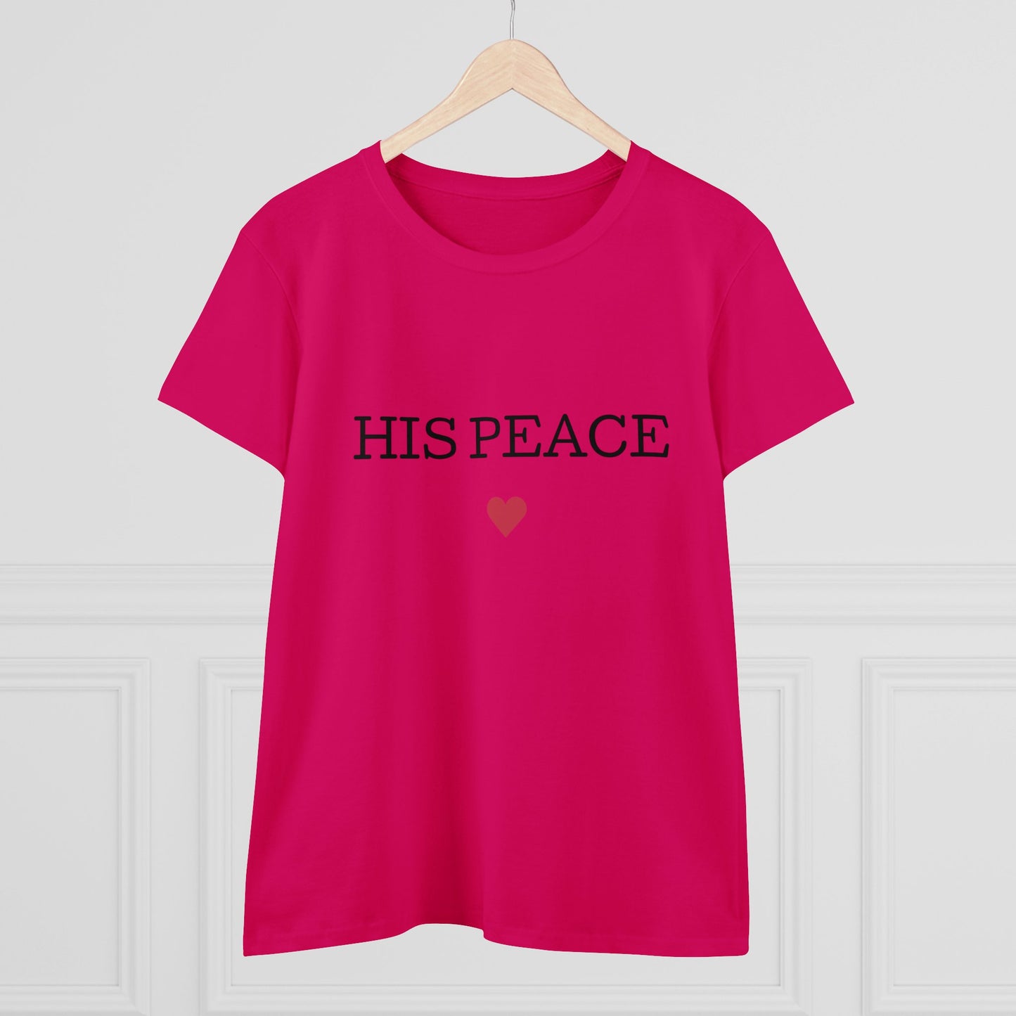 HIS PEACE Women's Midweight Cotton Tee