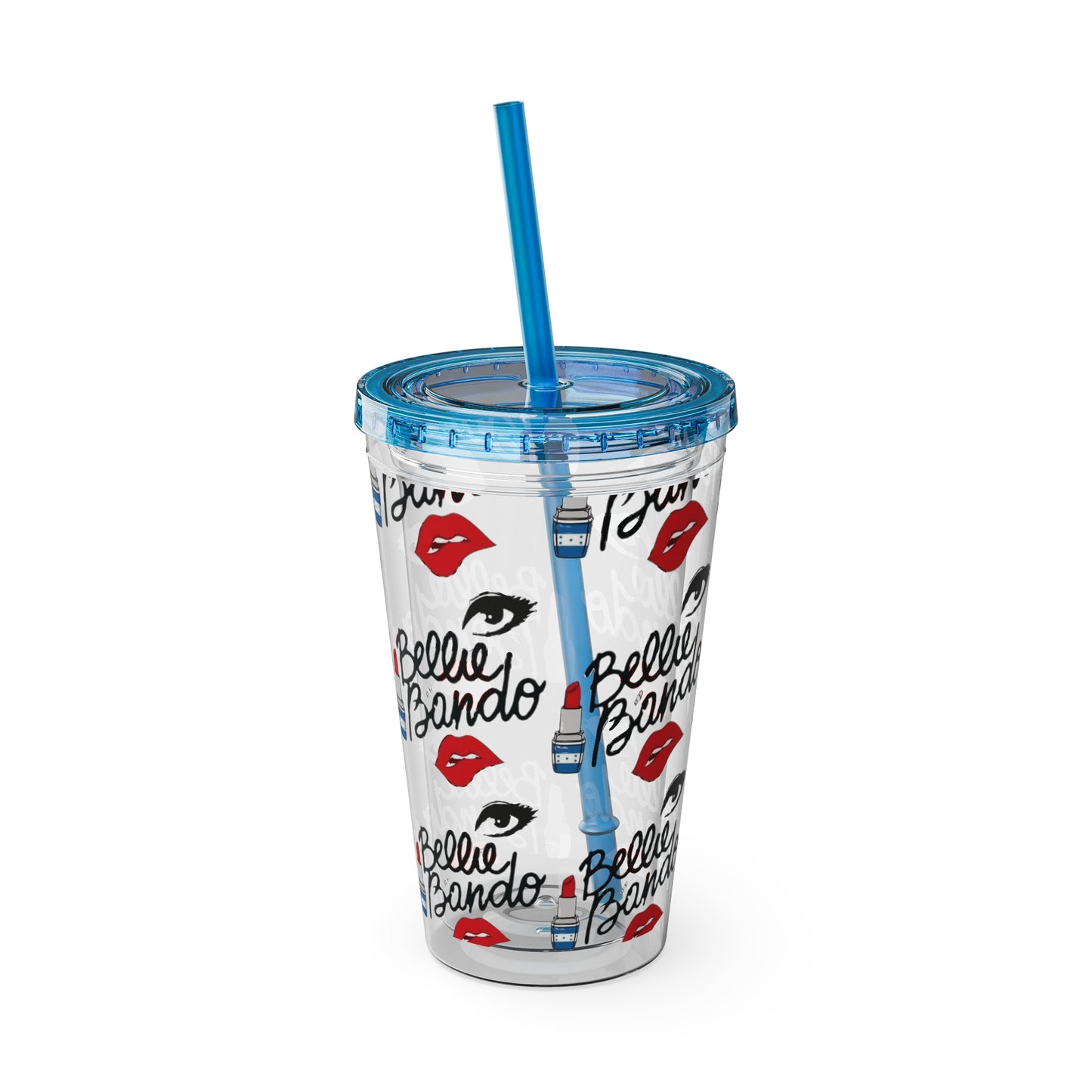 BELLIE BANDO Sunsplash Tumbler with Straw, 16oz