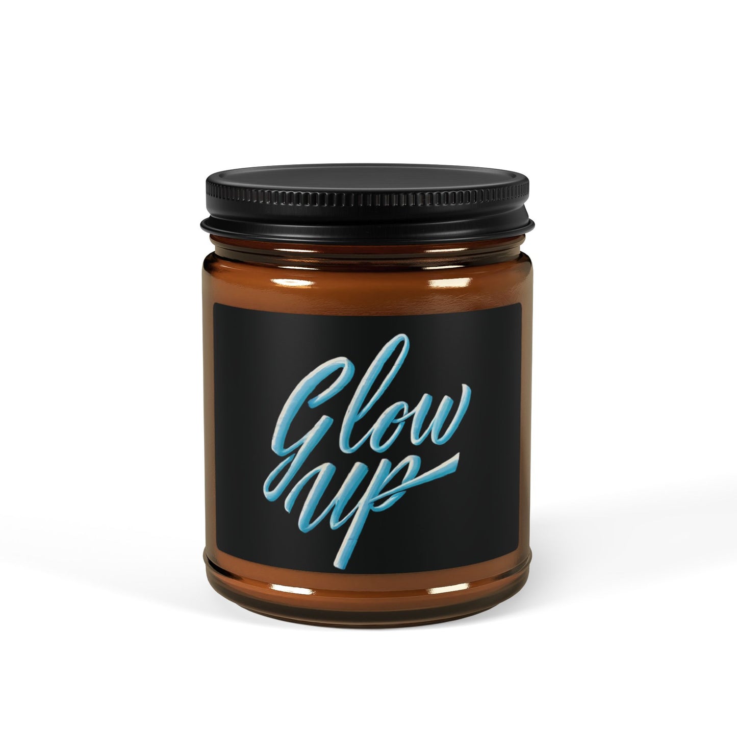 GLOW UP Scented Soy Candle (Multi-Size, Amber Jar)