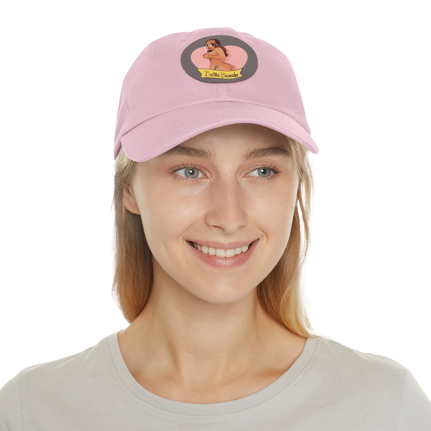 BELLIE BANDO LOGO Dad Hat with Leather Patch (Round)