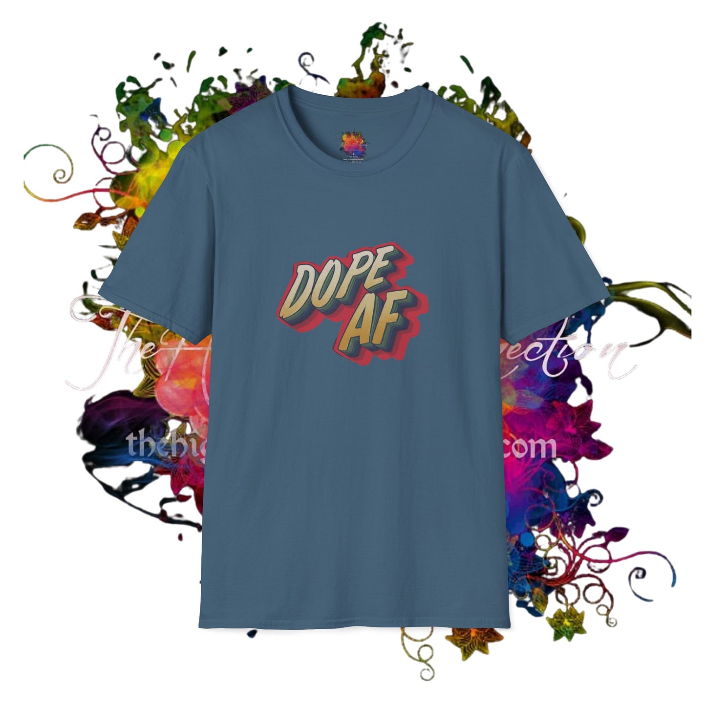 Dope AF Graphic Unisex Softstyle T-Shirt