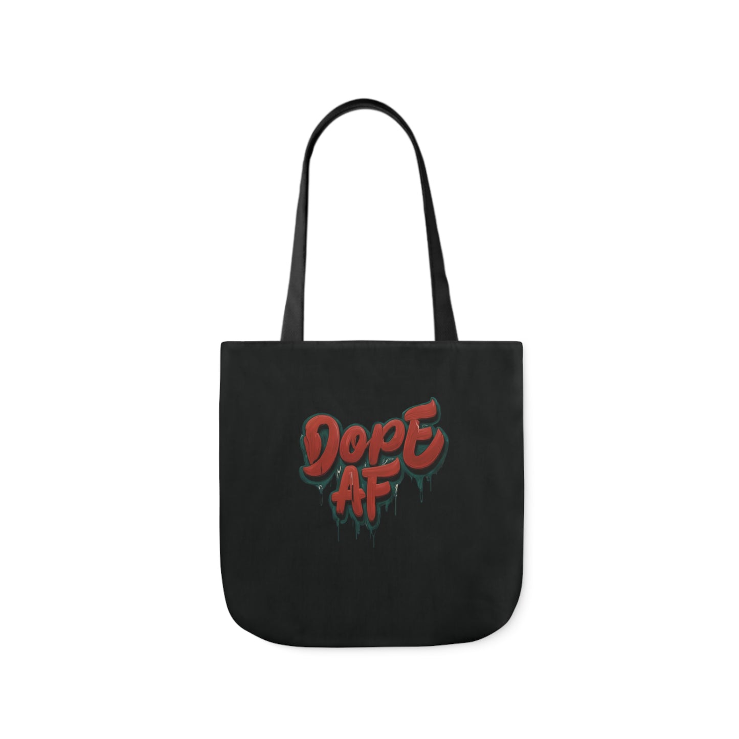 DOPE AF Canvas Tote Bag, 2-Color Straps