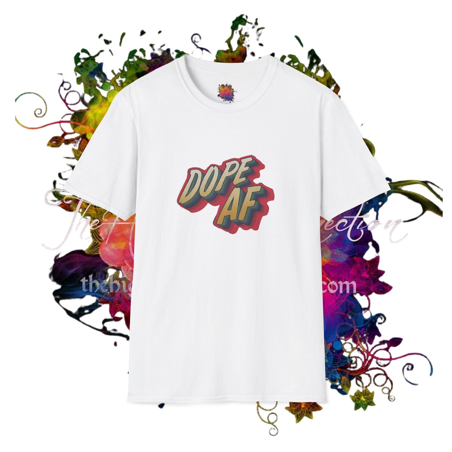 Dope AF Graphic Unisex Softstyle T-Shirt