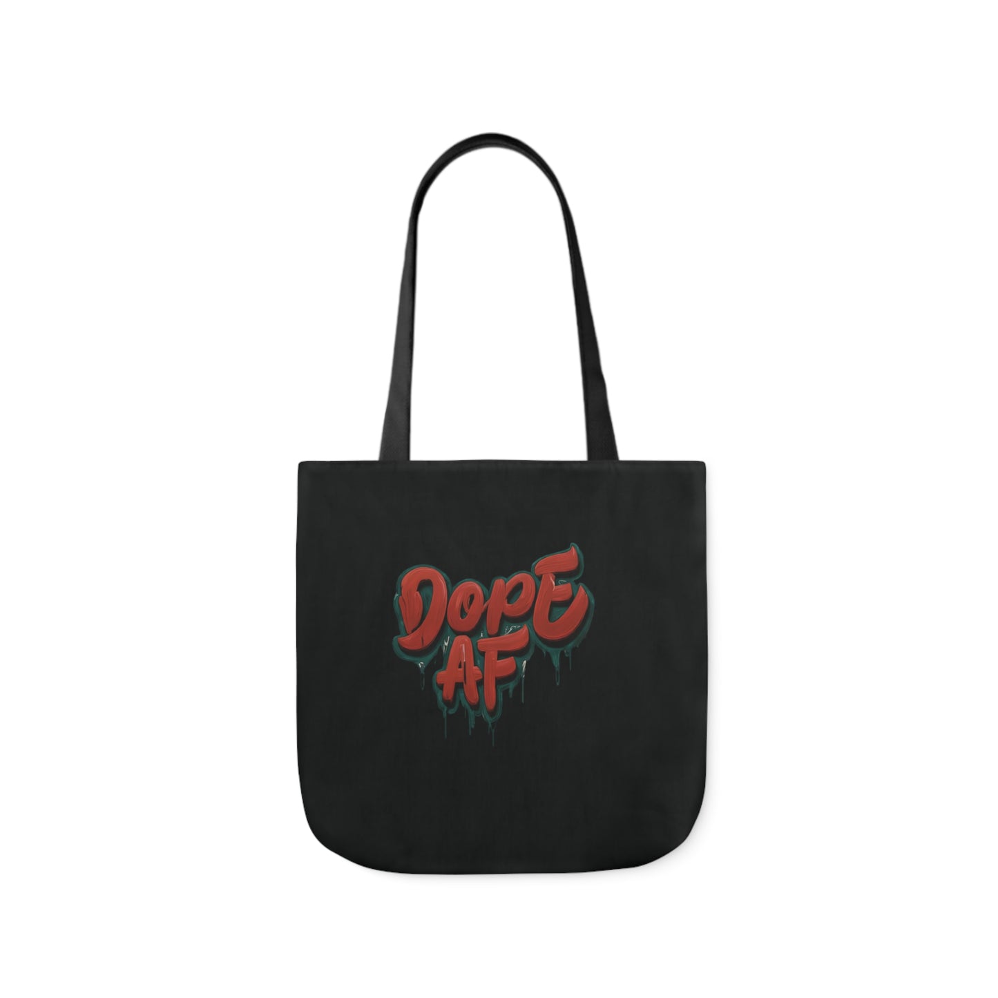 DOPE AF Canvas Tote Bag, 2-Color Straps