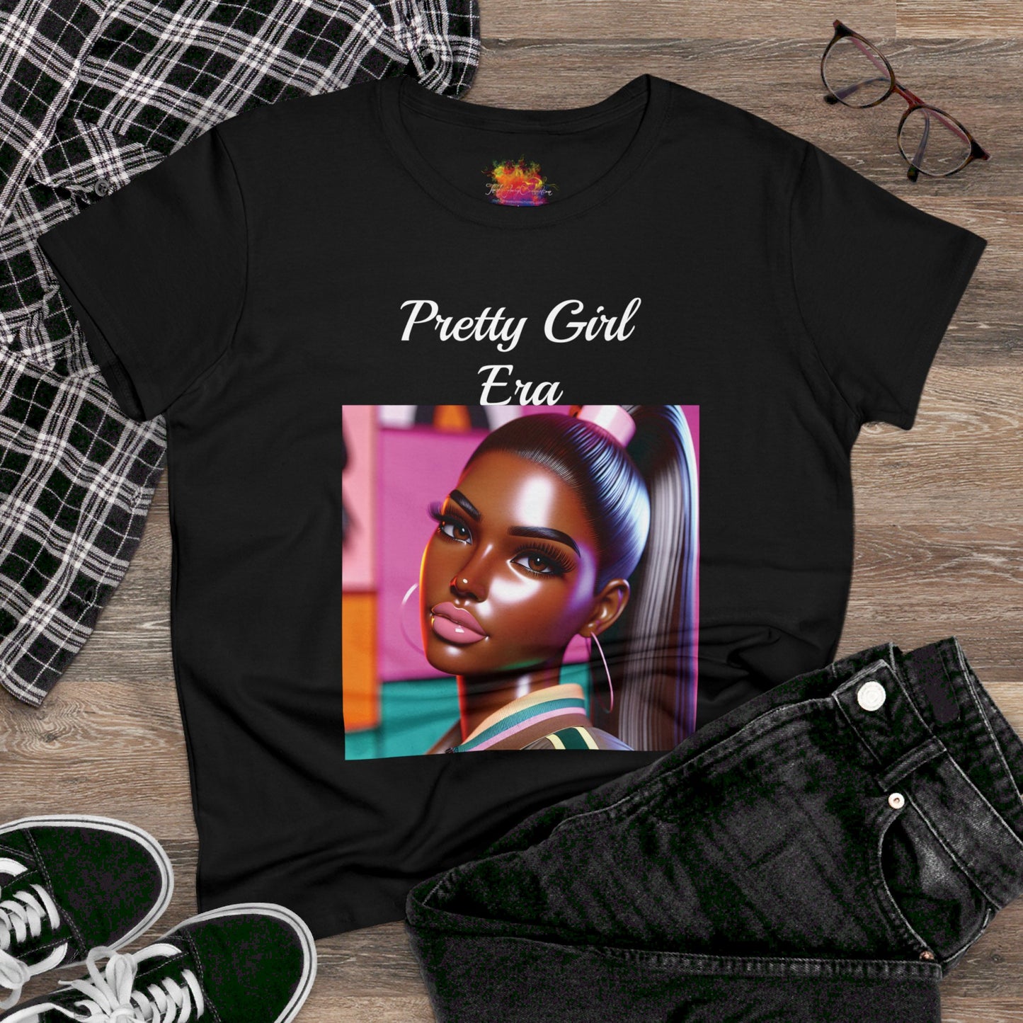 Pretty Girl Era Women's Midweight Cotton Tee