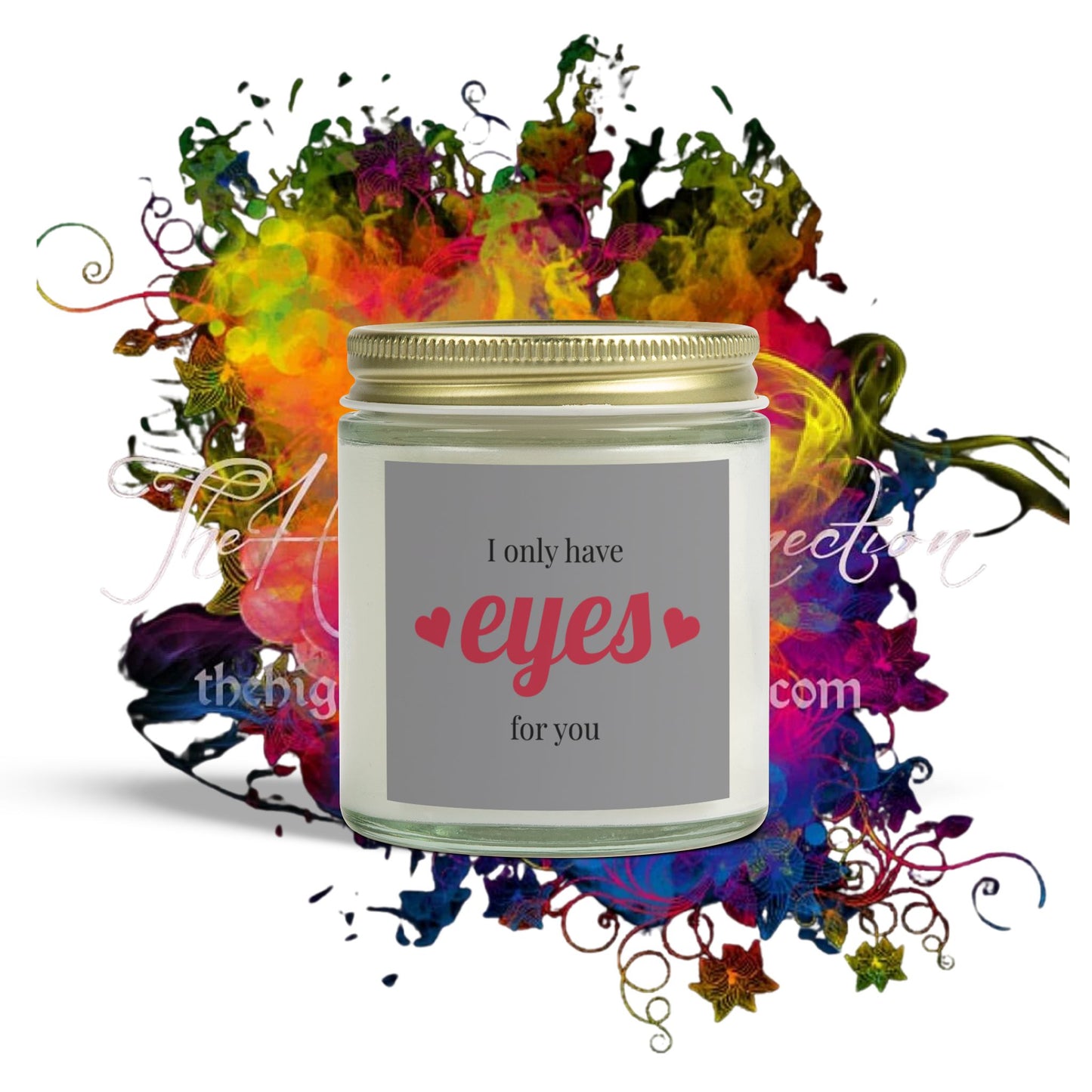 I Only Have Eyes For You . Scented Coconut Apricot Candles (4oz, 9oz)