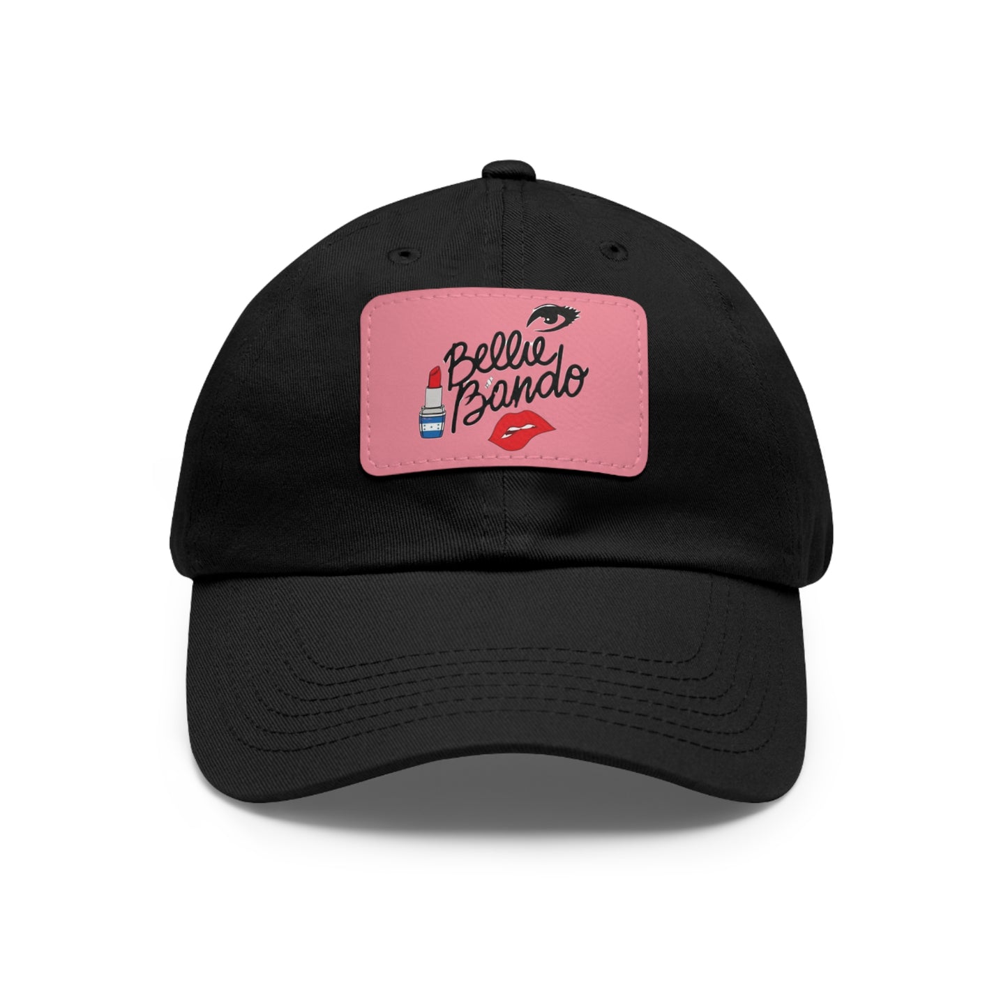 THE BELLIE BANDO Dad Hat with Leather Patch (Rectangle)