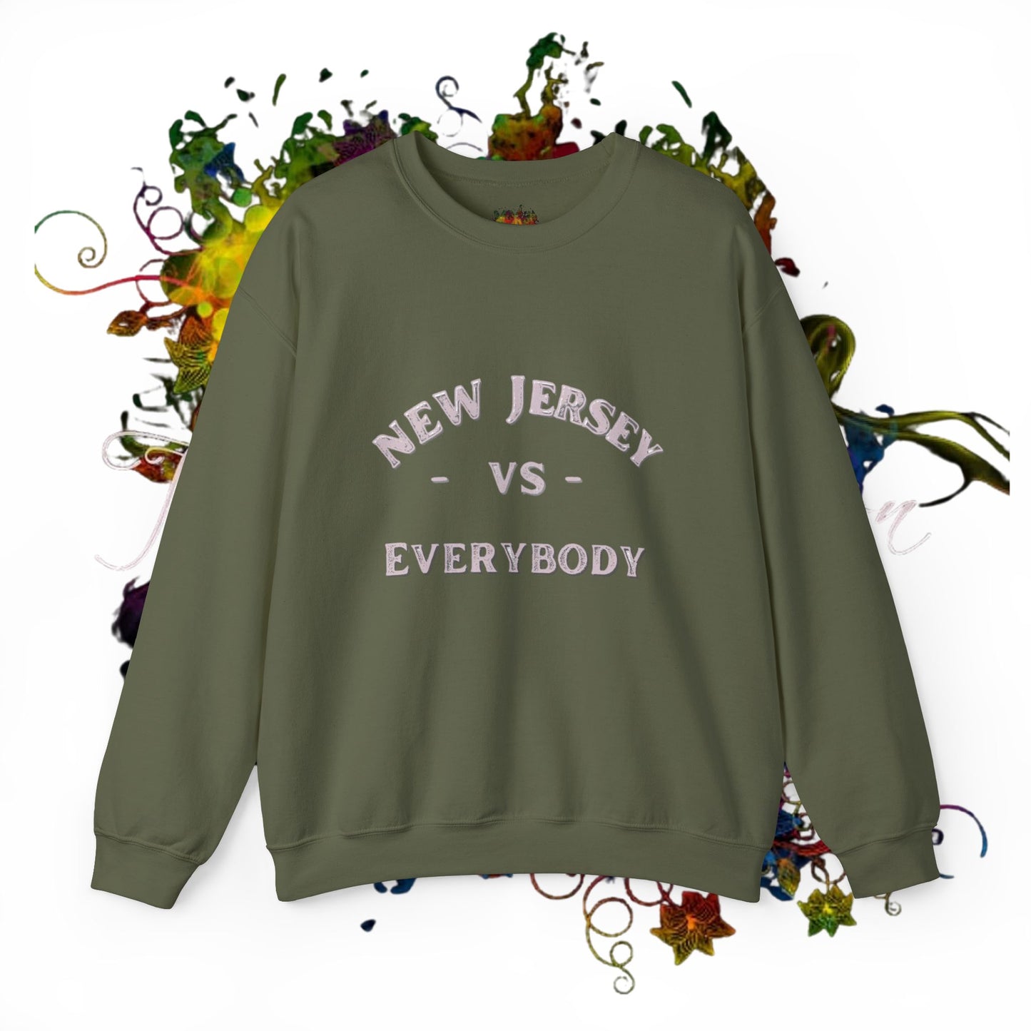 New Jersey vs Everybody  Unisex Heavy Blend™ Crewneck Sweatshirt