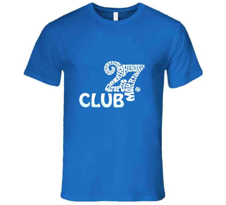 27 Club  T Shirt Blue