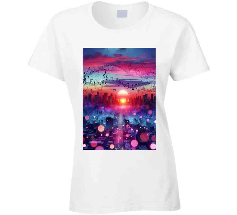 Musical City Skyline  T Shirt