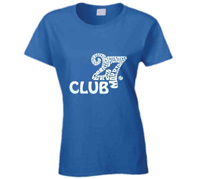 27 Club  T Shirt Blue